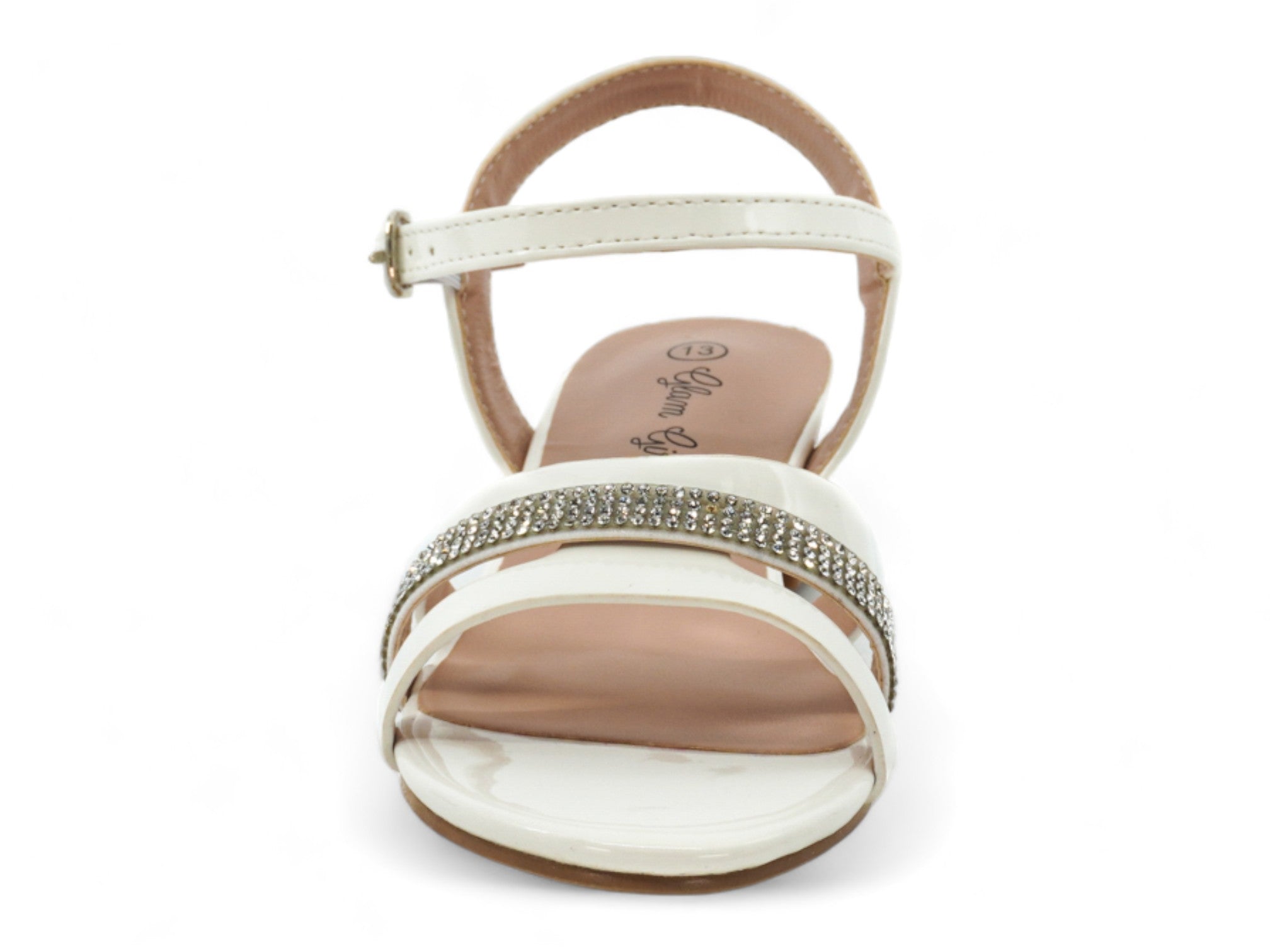 Girls' White Angeles Dress Shoe