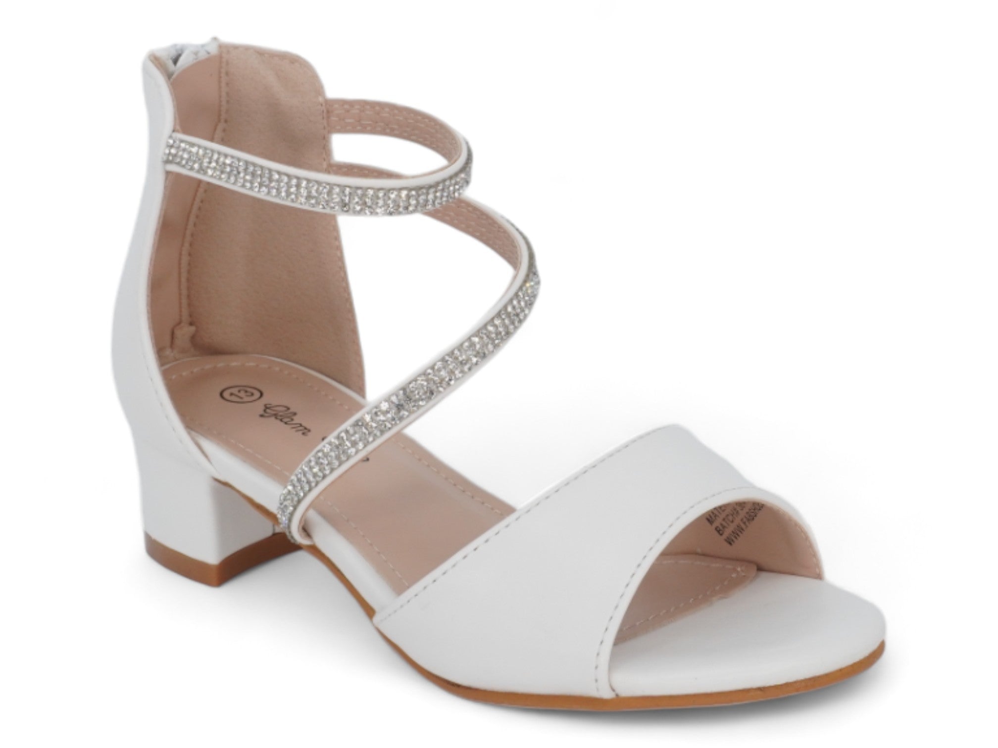 Girls' White Lorena Dress Shoe