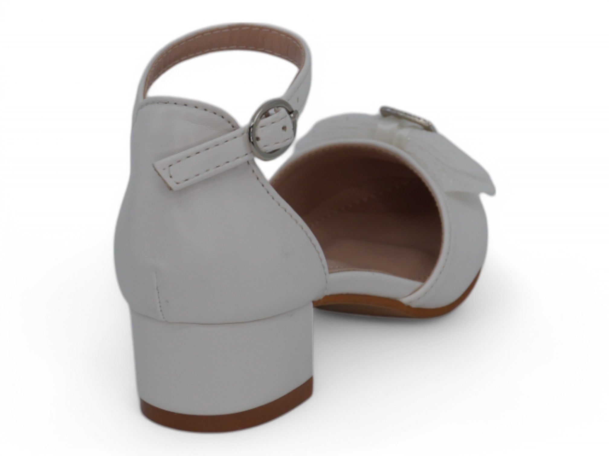 Girls' White Lauren Dress Shoe