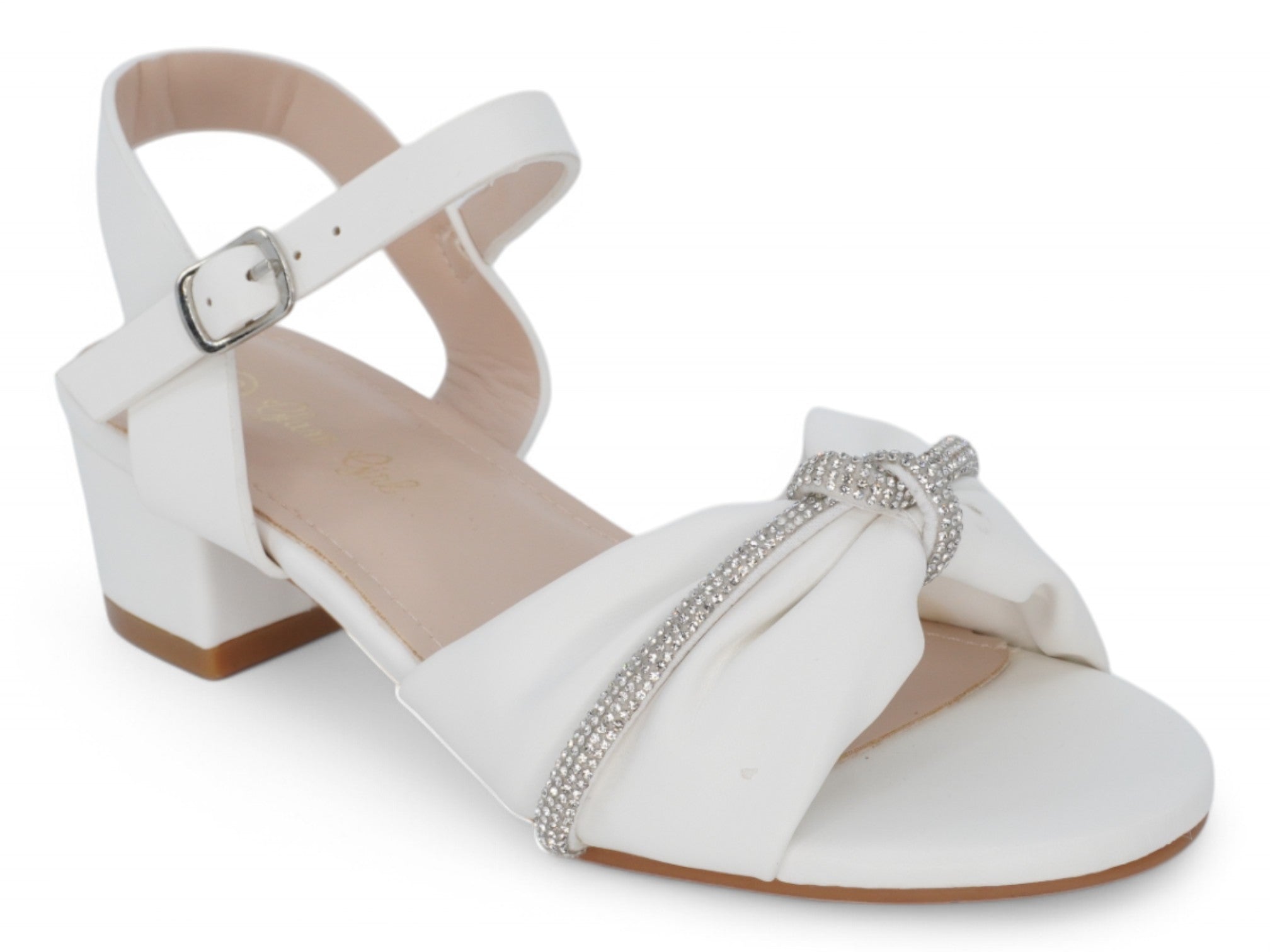 Girls' White Rui Dress Shoe