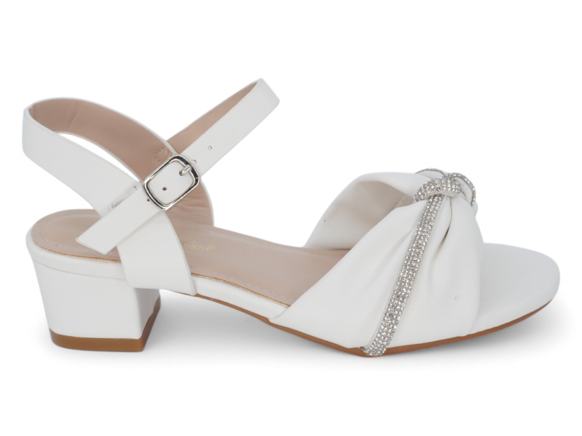 Girls' White Rui Dress Shoe
