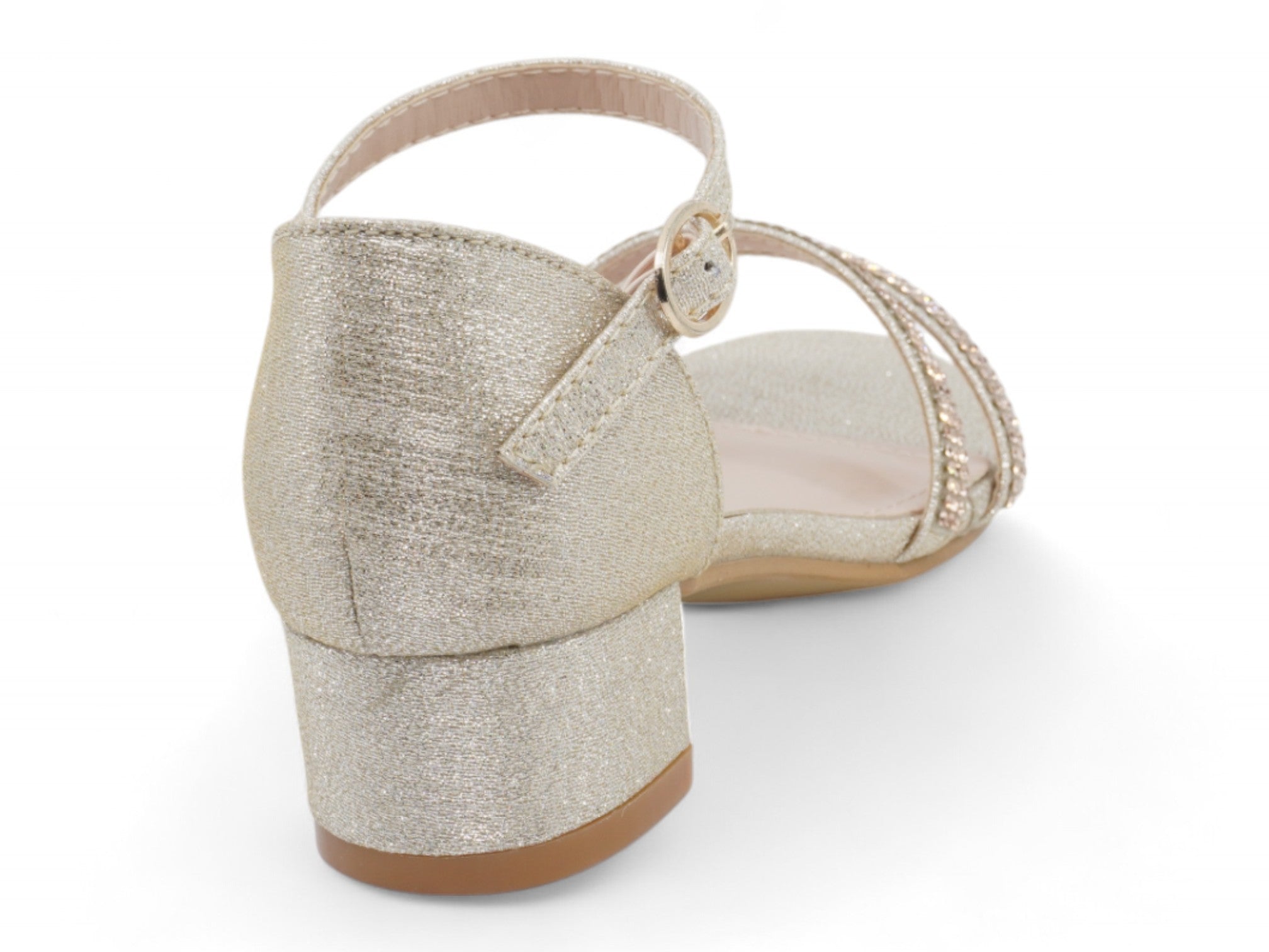 Girls' Gold Lamore Dress Shoe