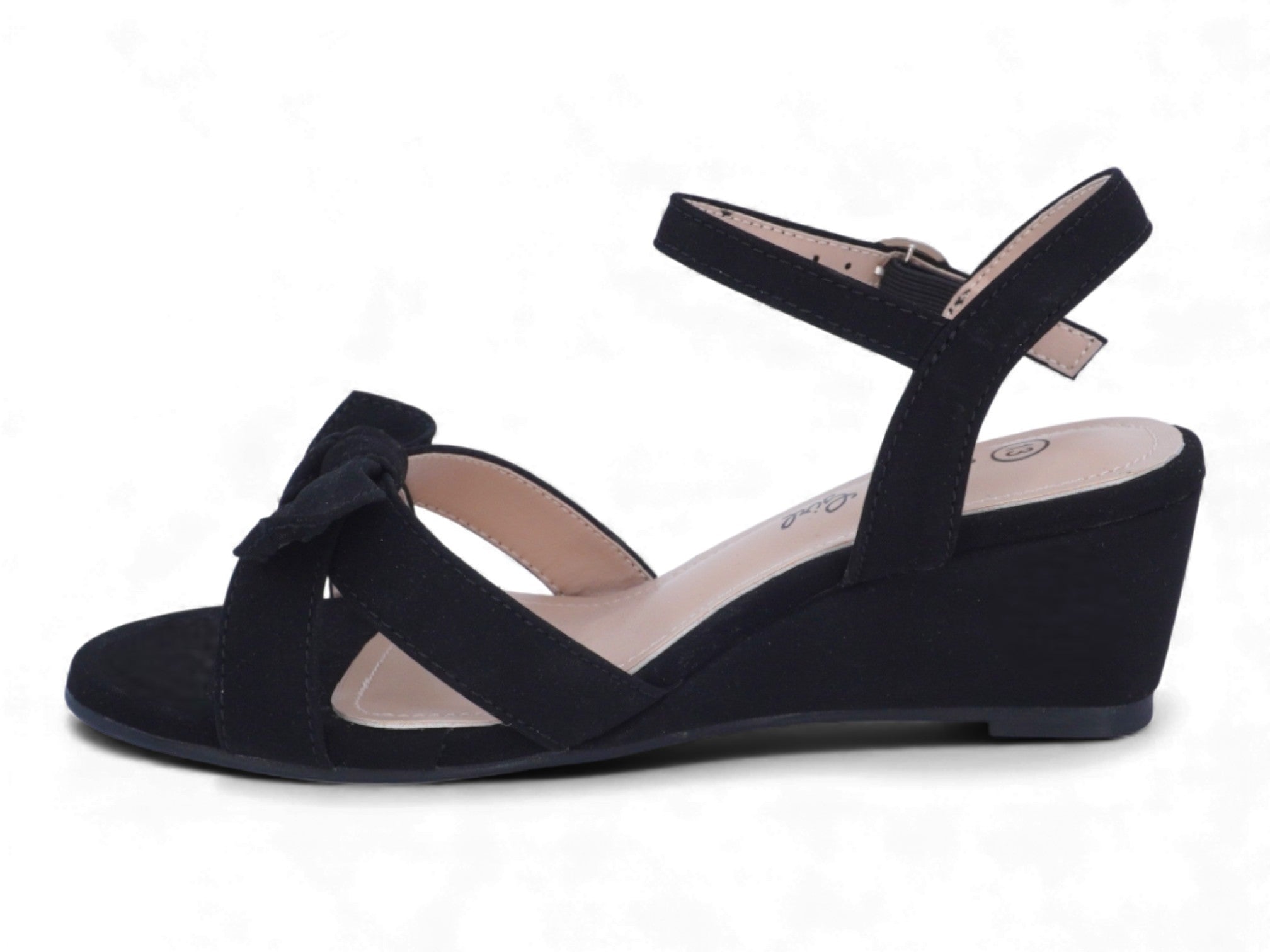 Girls' Black Avery Wedge