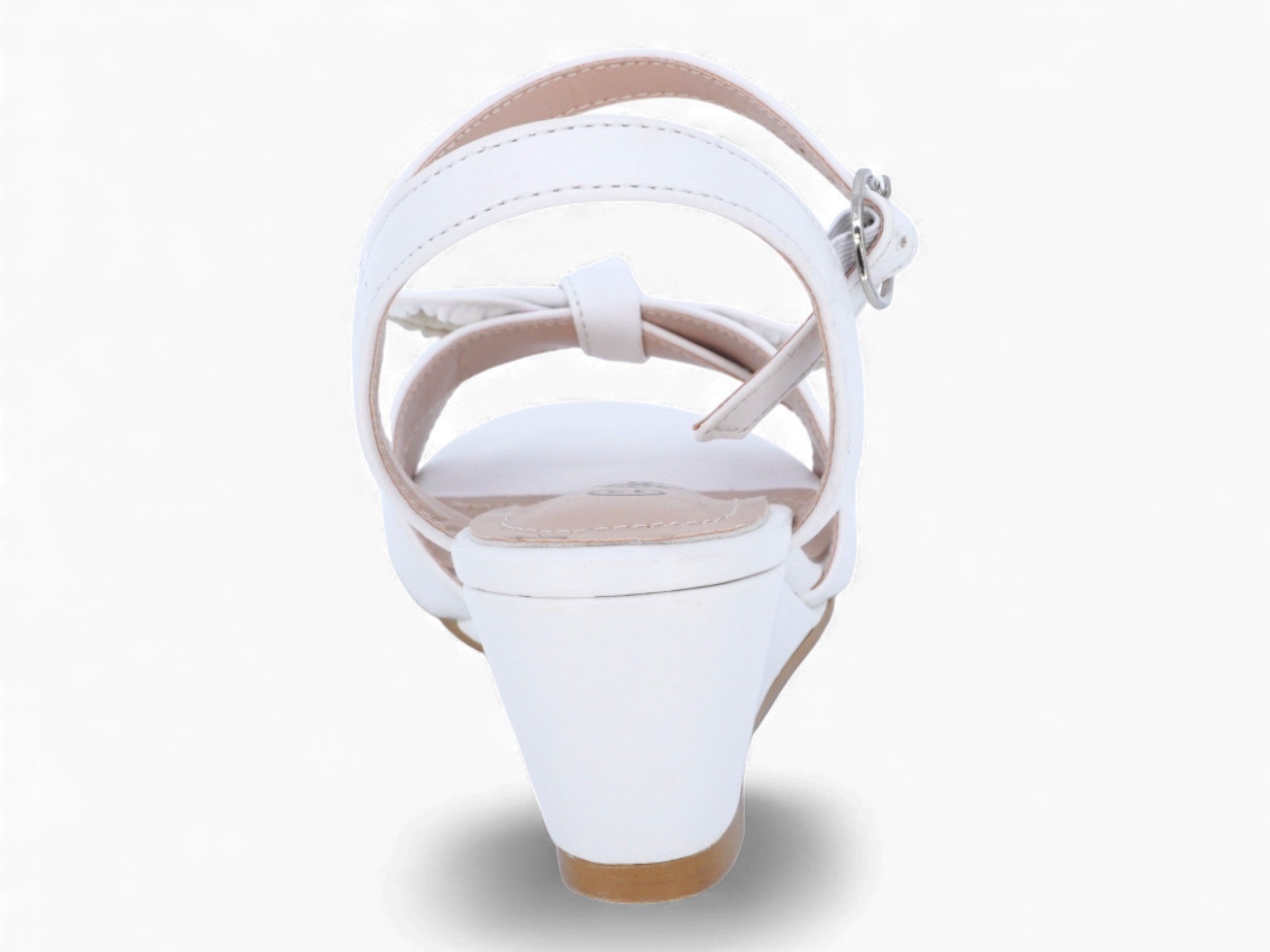 Girls' White Avery Wedge