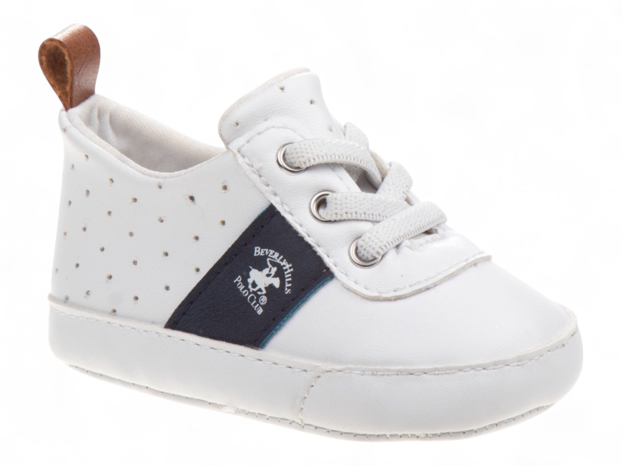 Infants White Soft Sole Sneakers