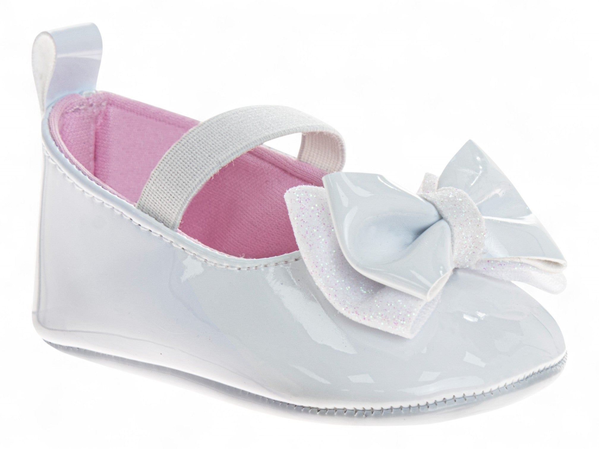 Infants White Patent Soft Sole Flats