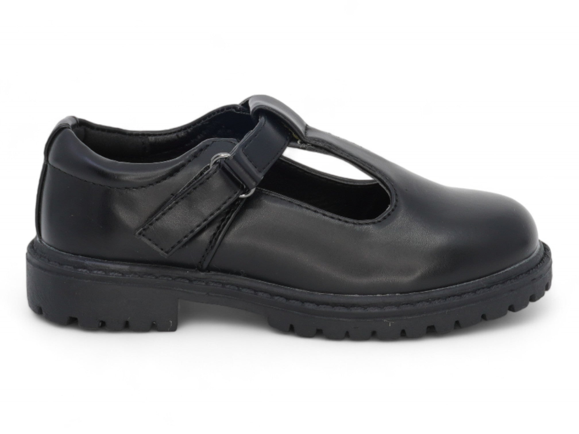 Toddler Black Eliana T-Strap School Shoe