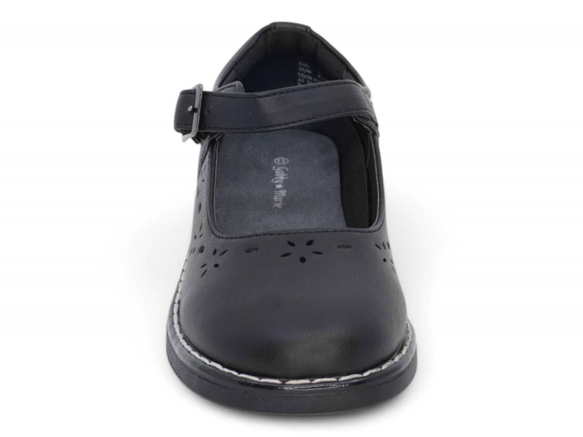 Girls Black Mia School Shoe