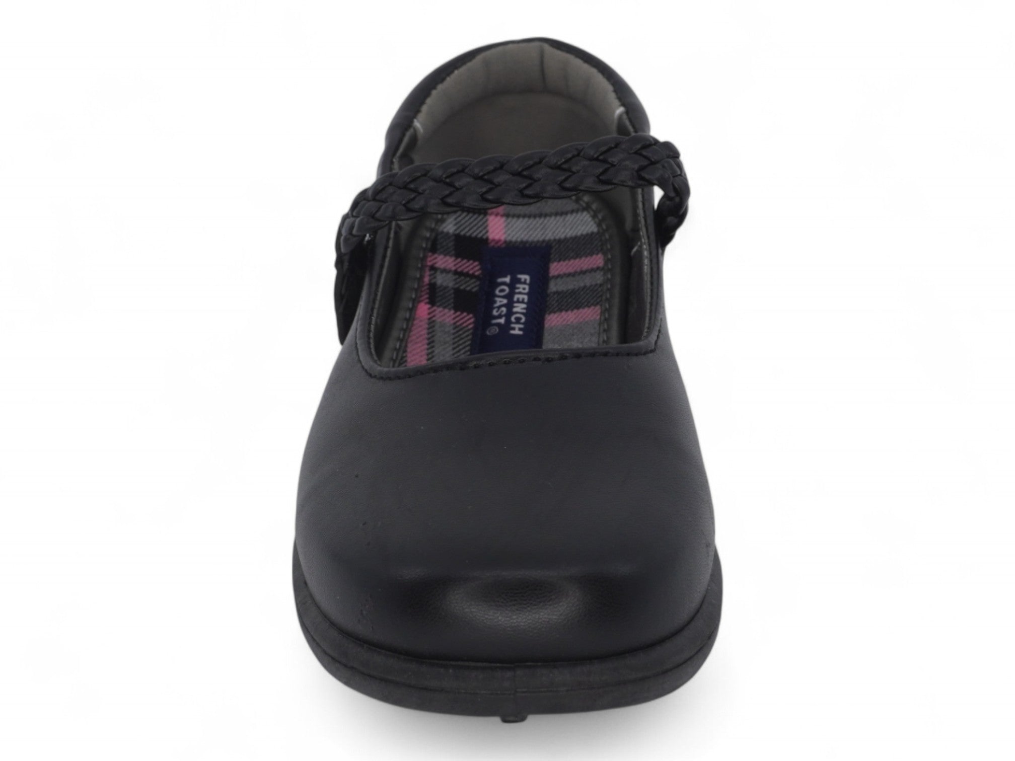 Girls Black Braided Mary Jane