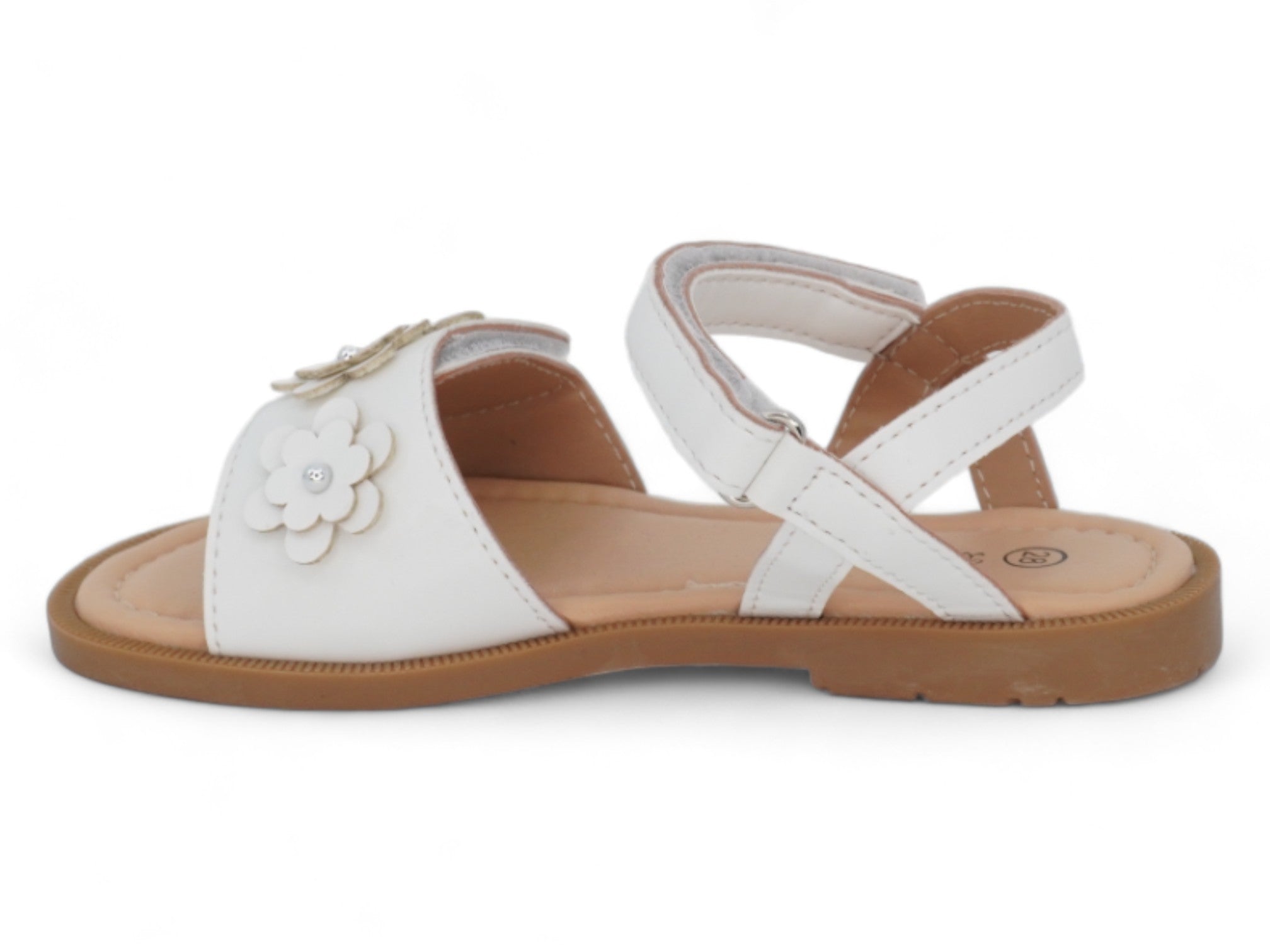 Toddler White Sophia Sandal