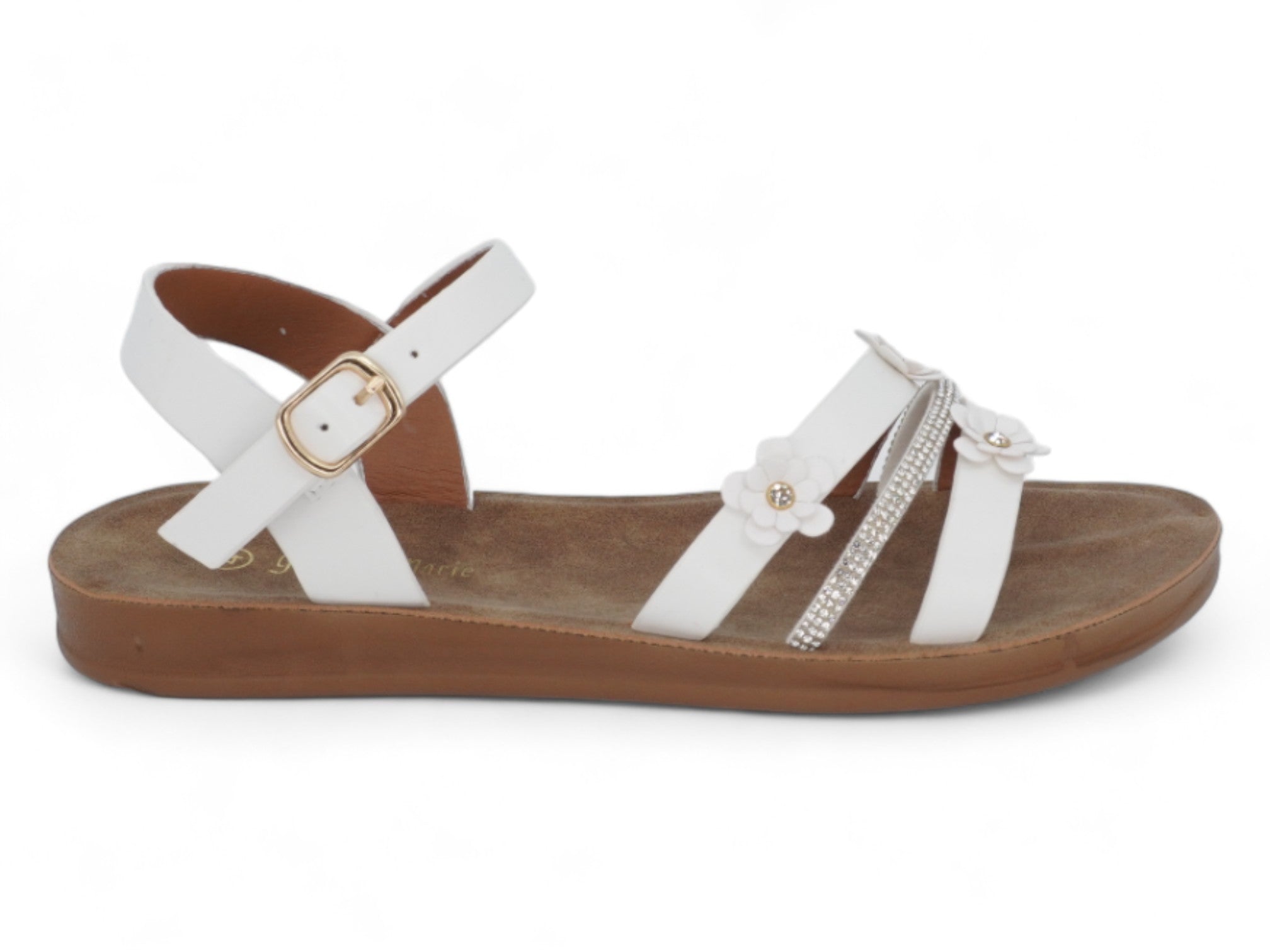 Toddler White Giorgia Sandal