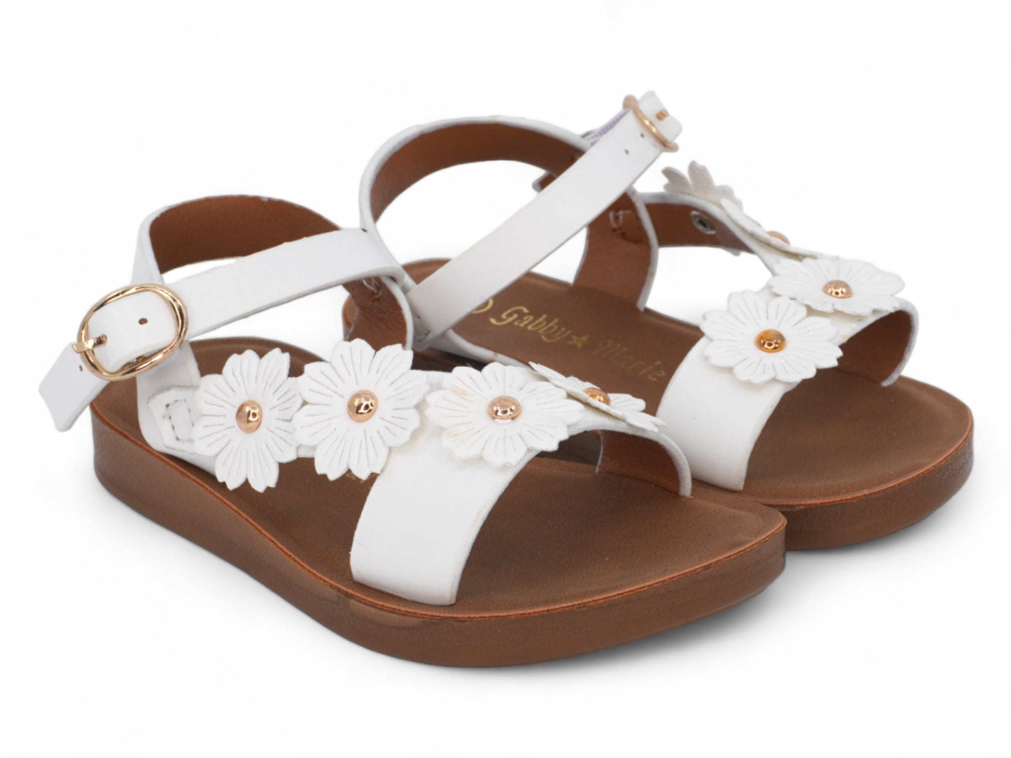 Toddler White Nicoletta Sandal