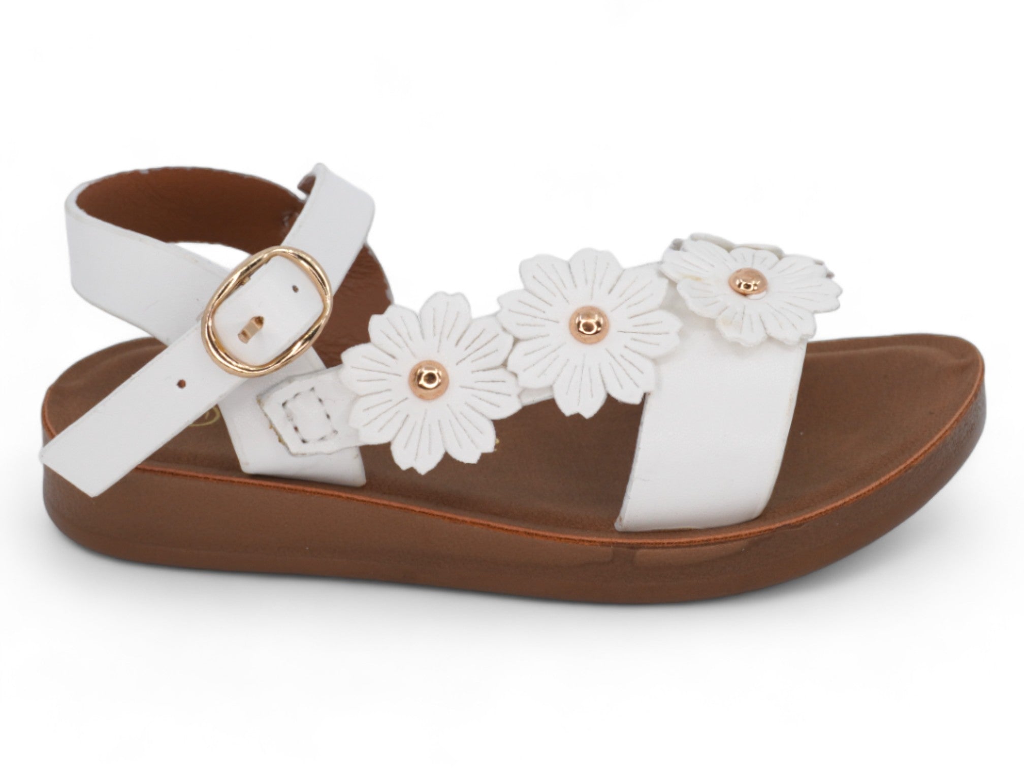 Toddler White Nicoletta Sandal