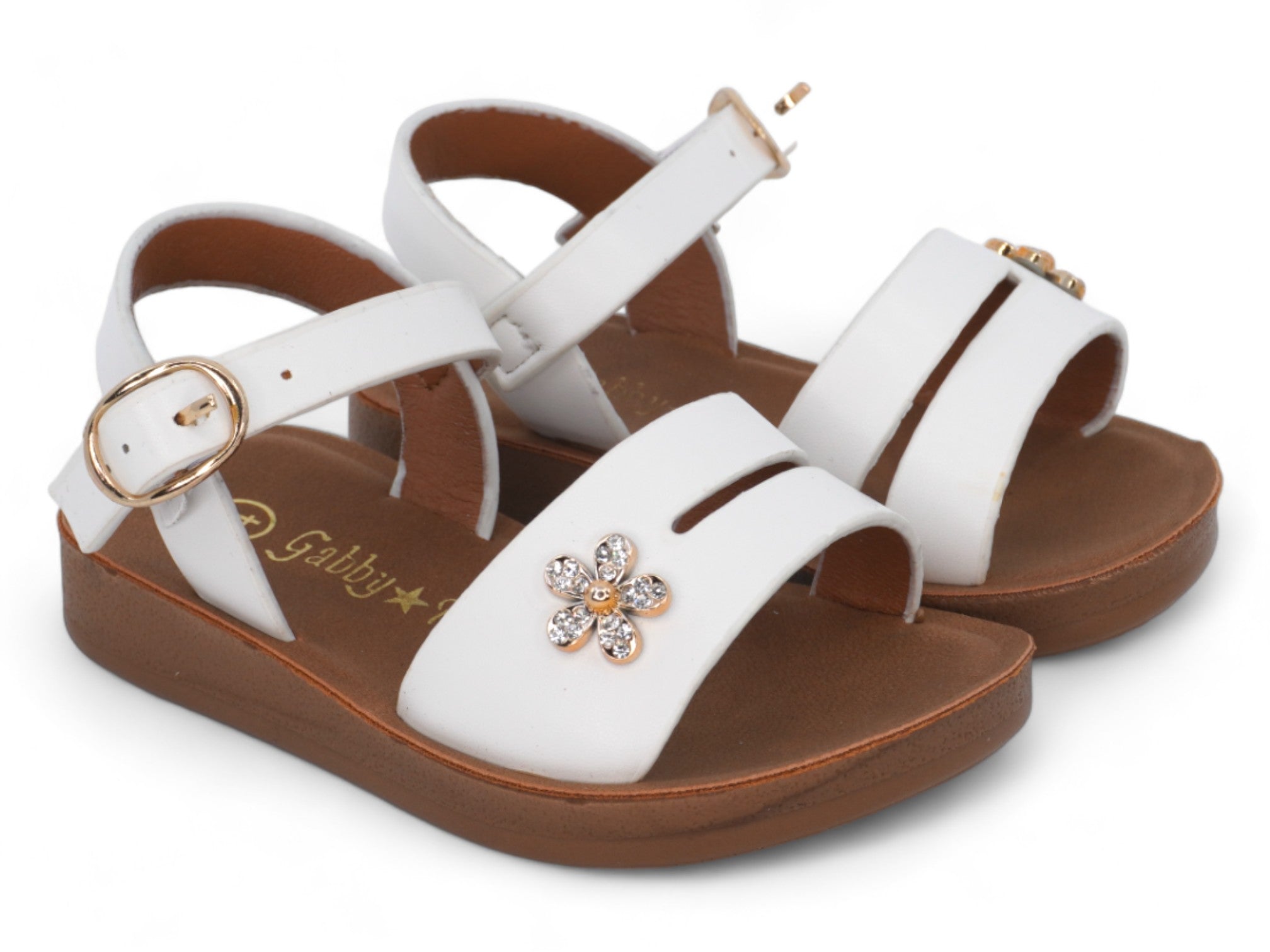 Toddler White Trinity Sandal