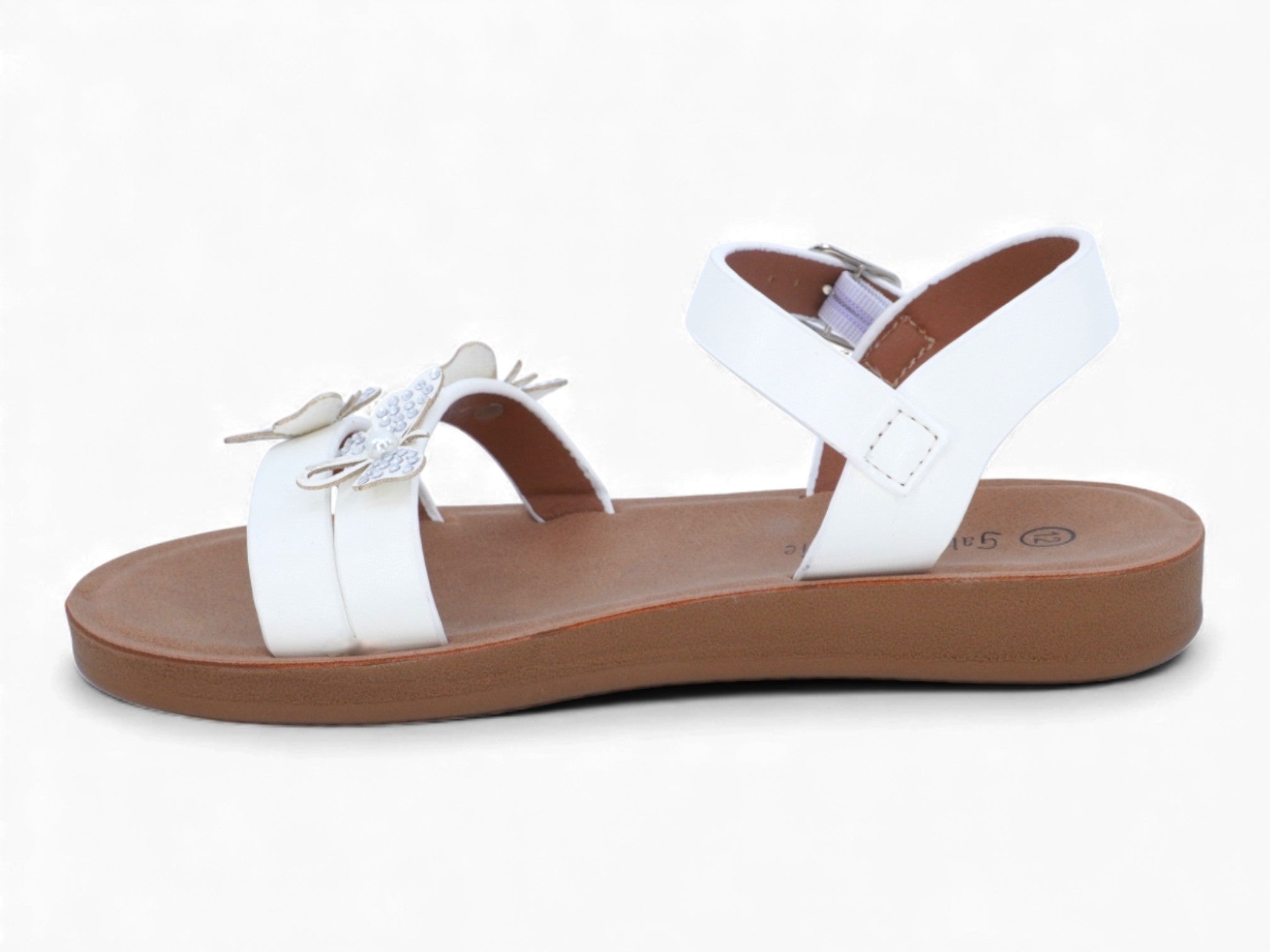 Toddler White Amber Sandal