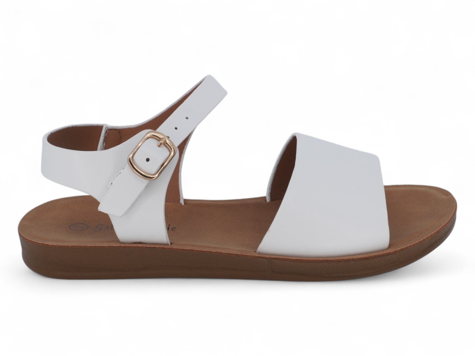 Girls'' White Mazie Flat