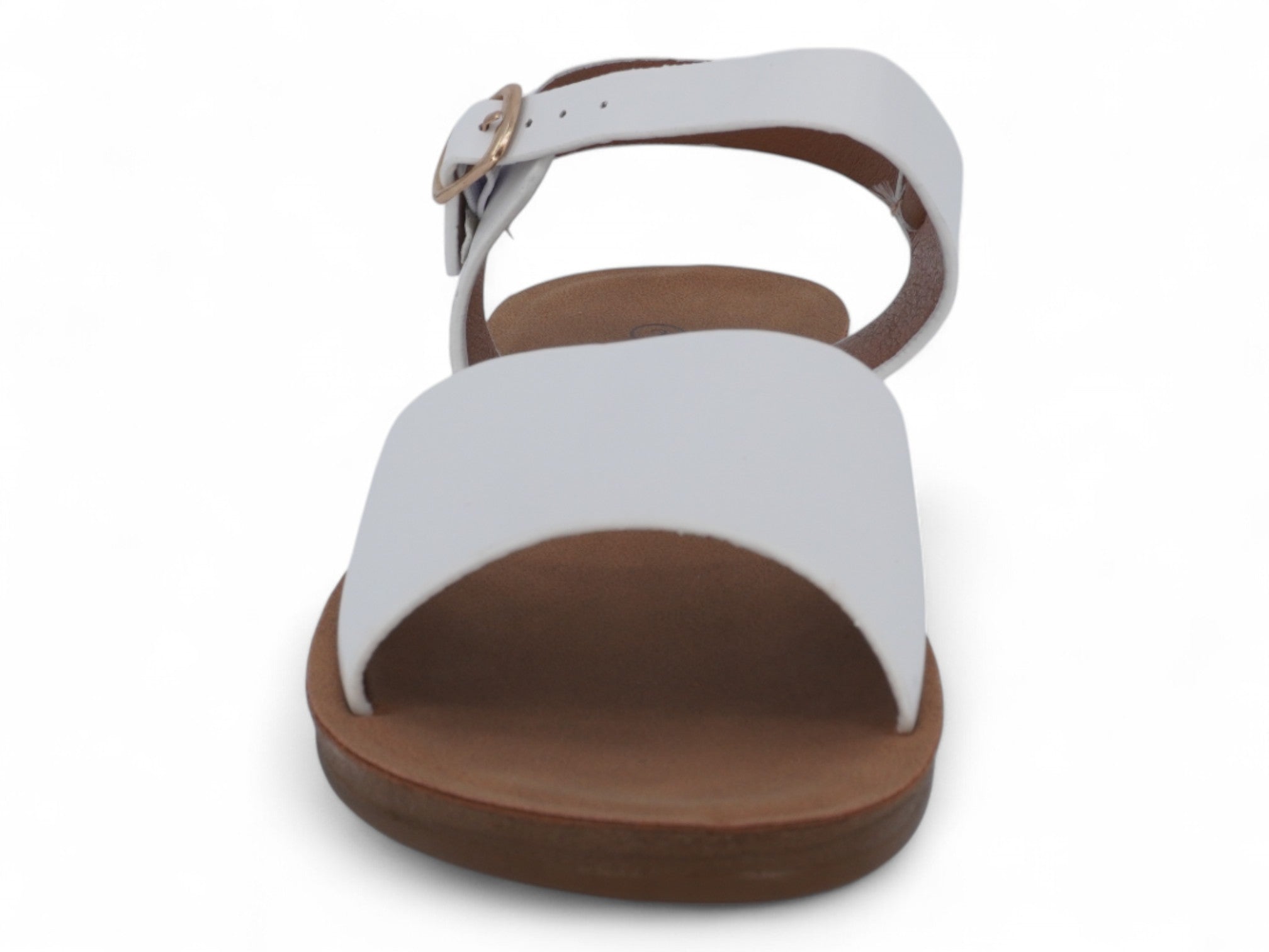 Girls'' White Mazie Flat