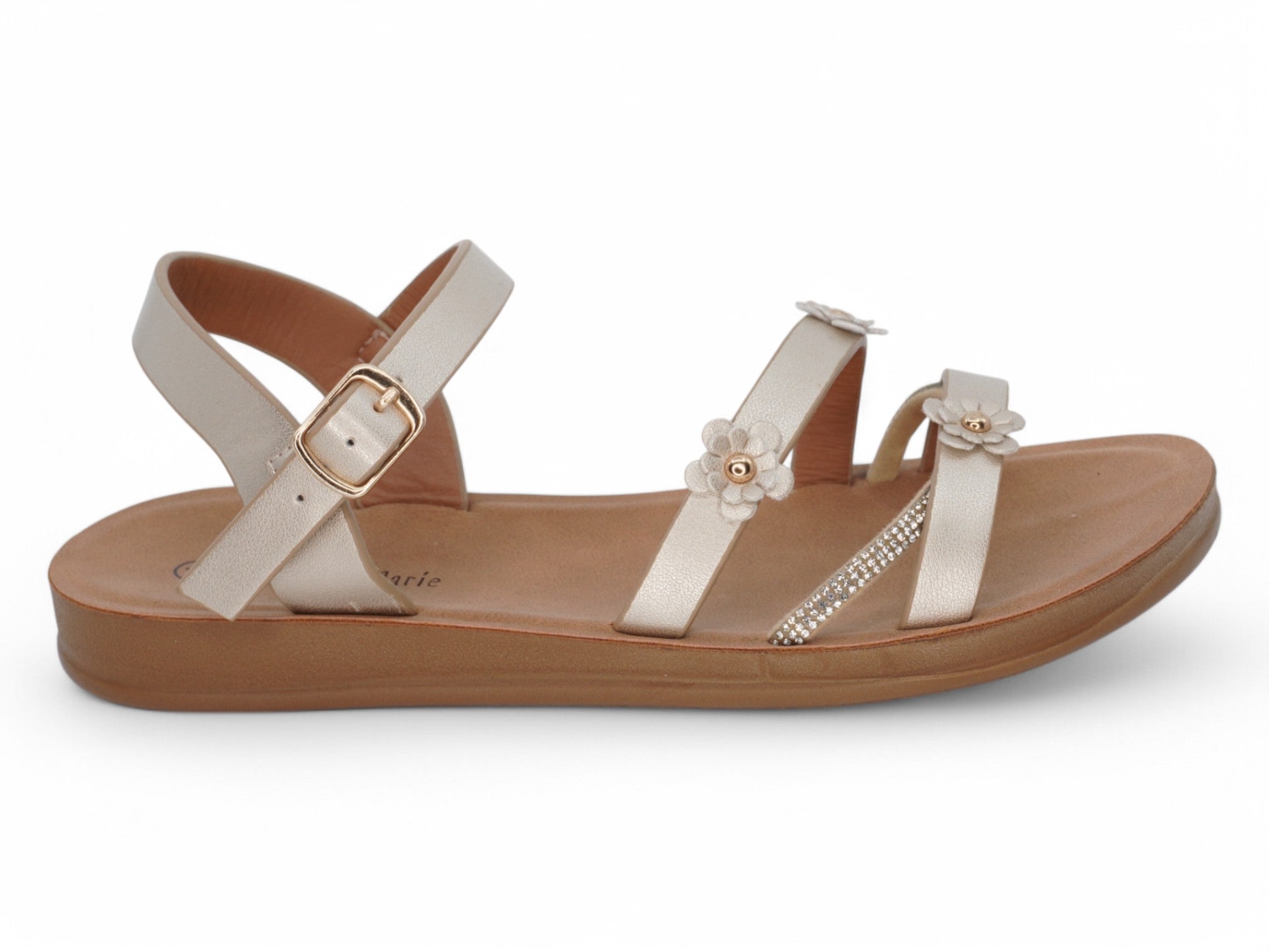 Girls Gold Nova Sandal