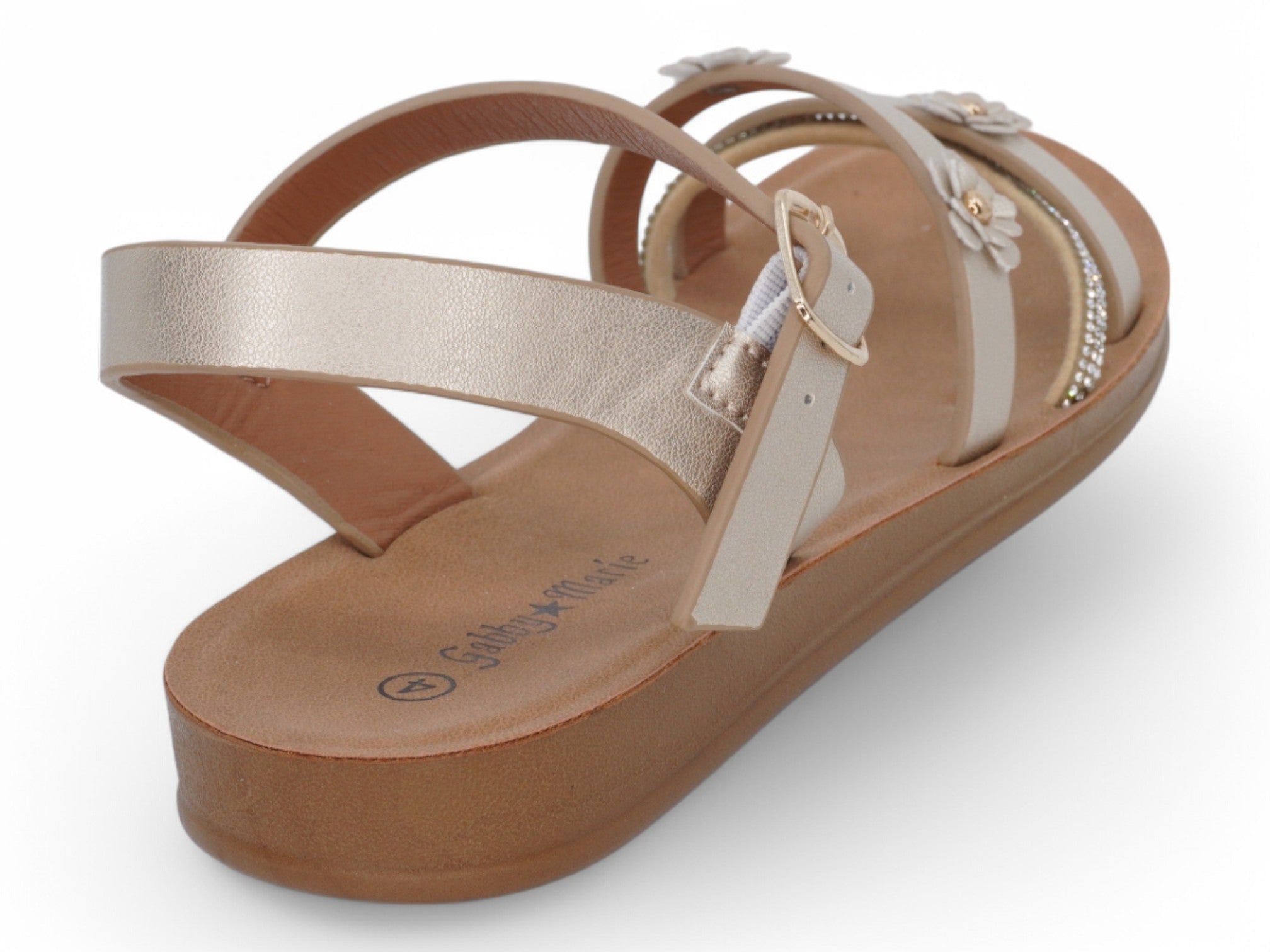 Girls Gold Nova Sandal
