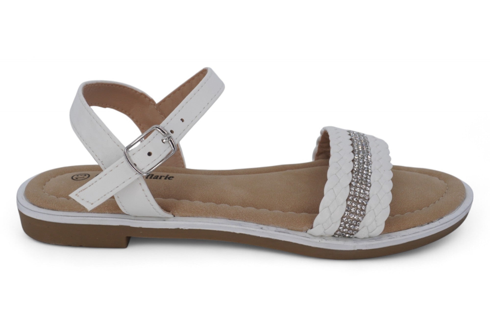 Girls' White Issa Sandal