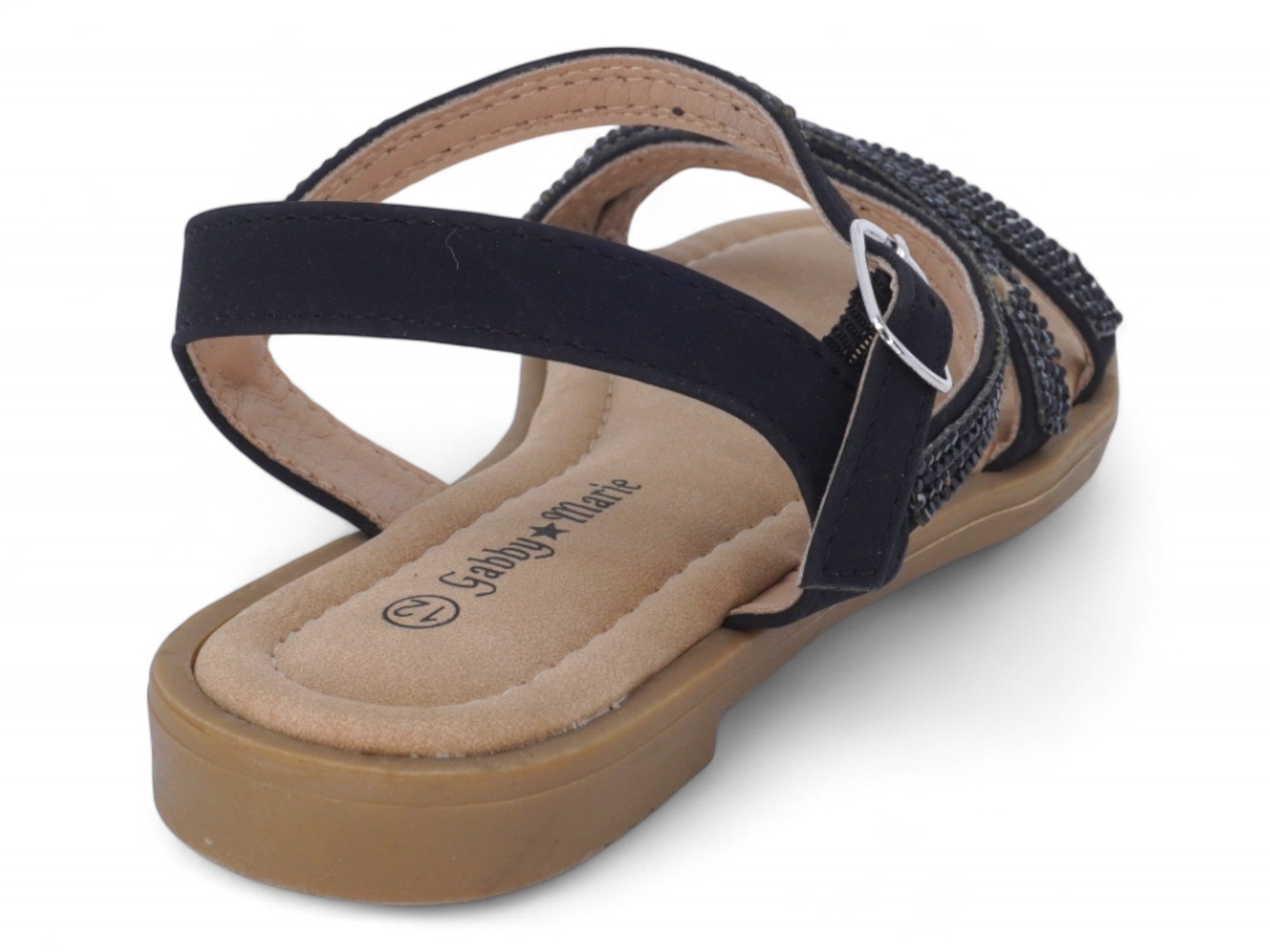 Girls' Black Hailey Sandals