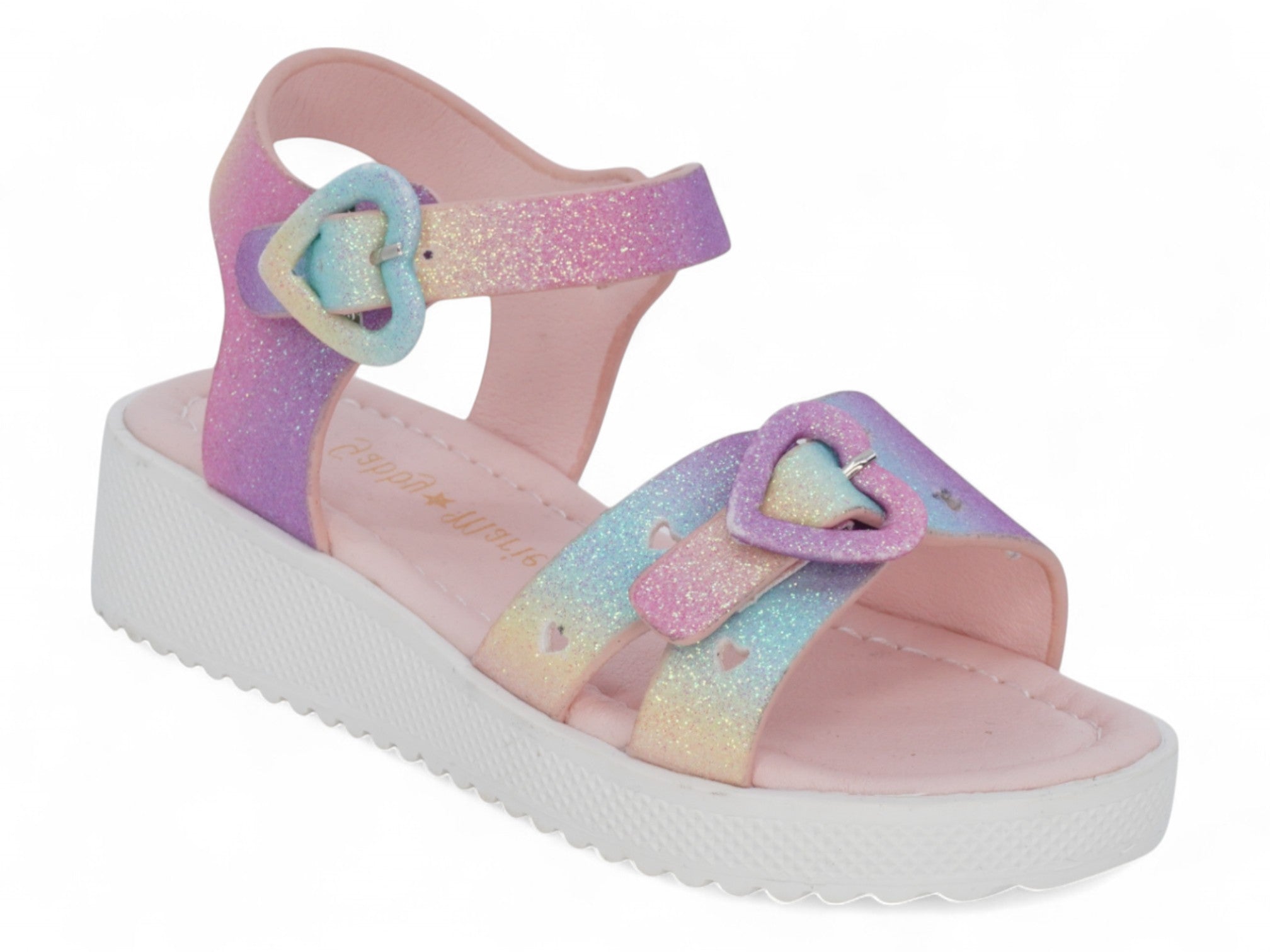 Girls' Rainbow Heart Wedge
