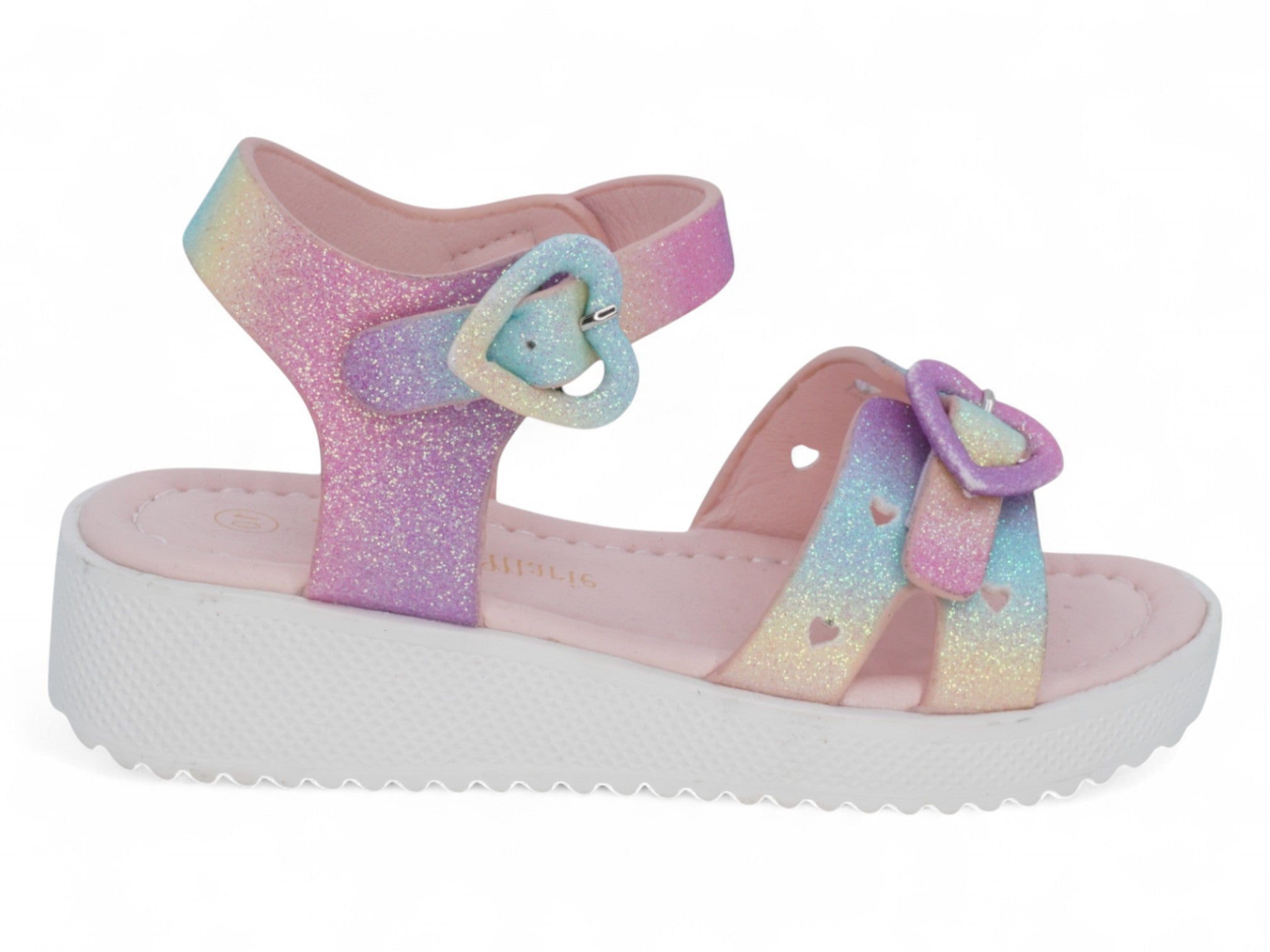 Girls' Rainbow Heart Wedge