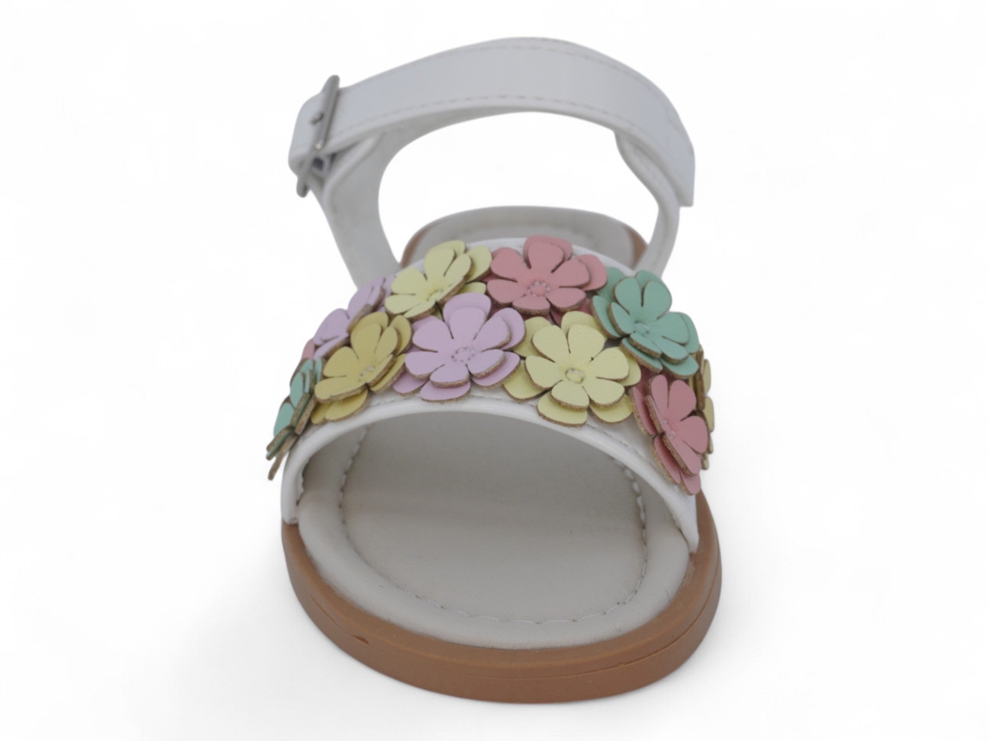 Girls' White Flora Sandal