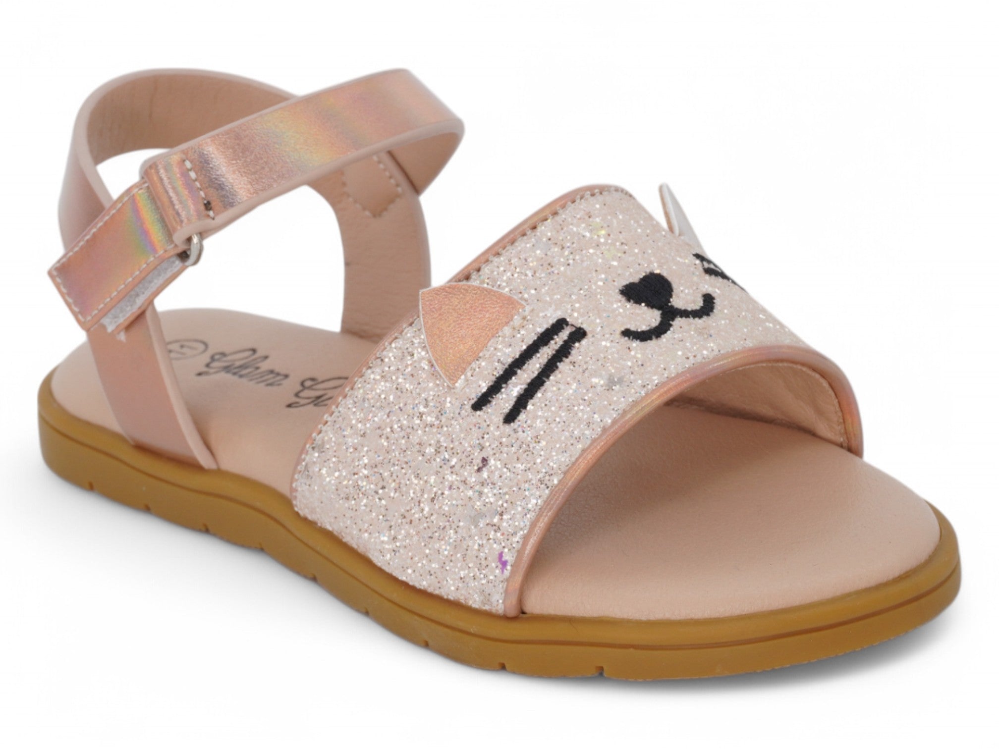 Girls Nude Kitty Cat Sandal