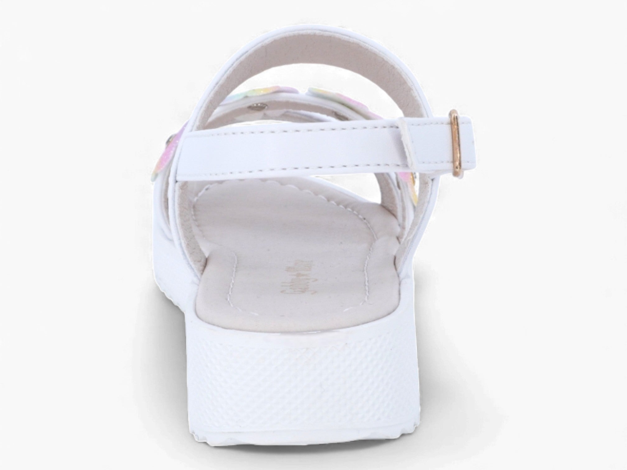 Girls' White Natalia Sandal