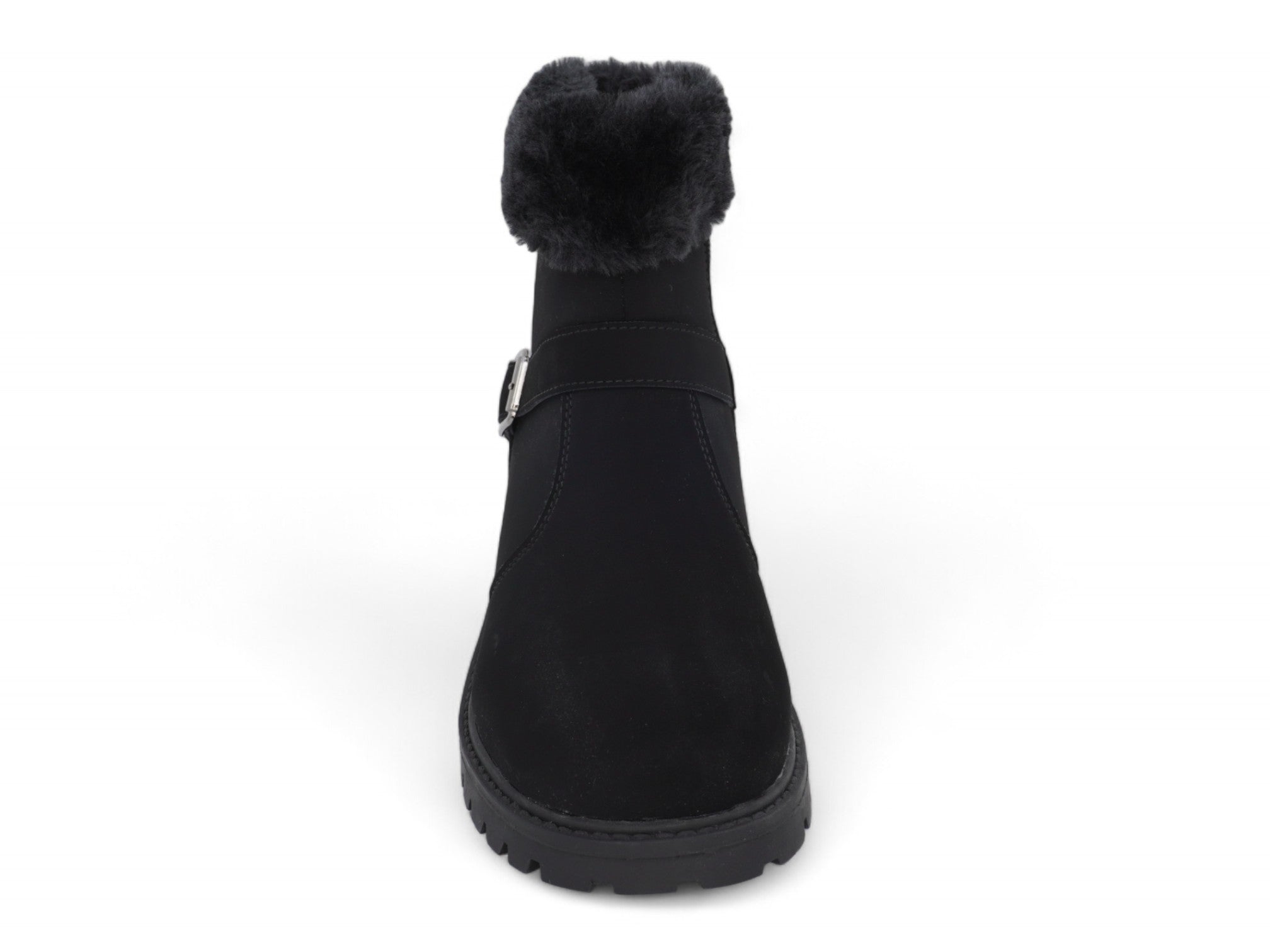 Toddler Black Lynn Fur Boot