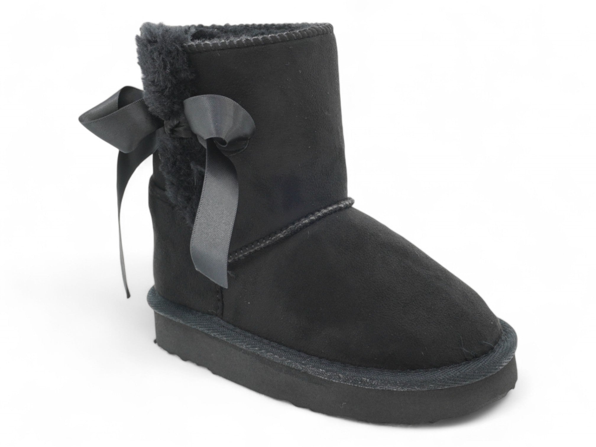 Toddler Black Kara Fur Boot