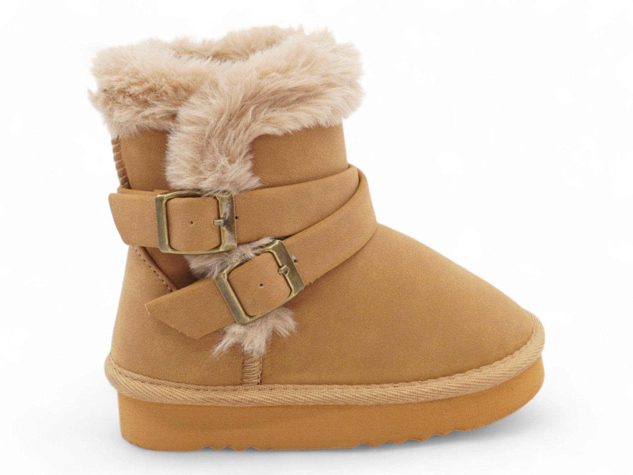 Toddler Tan Rita Fur Boot