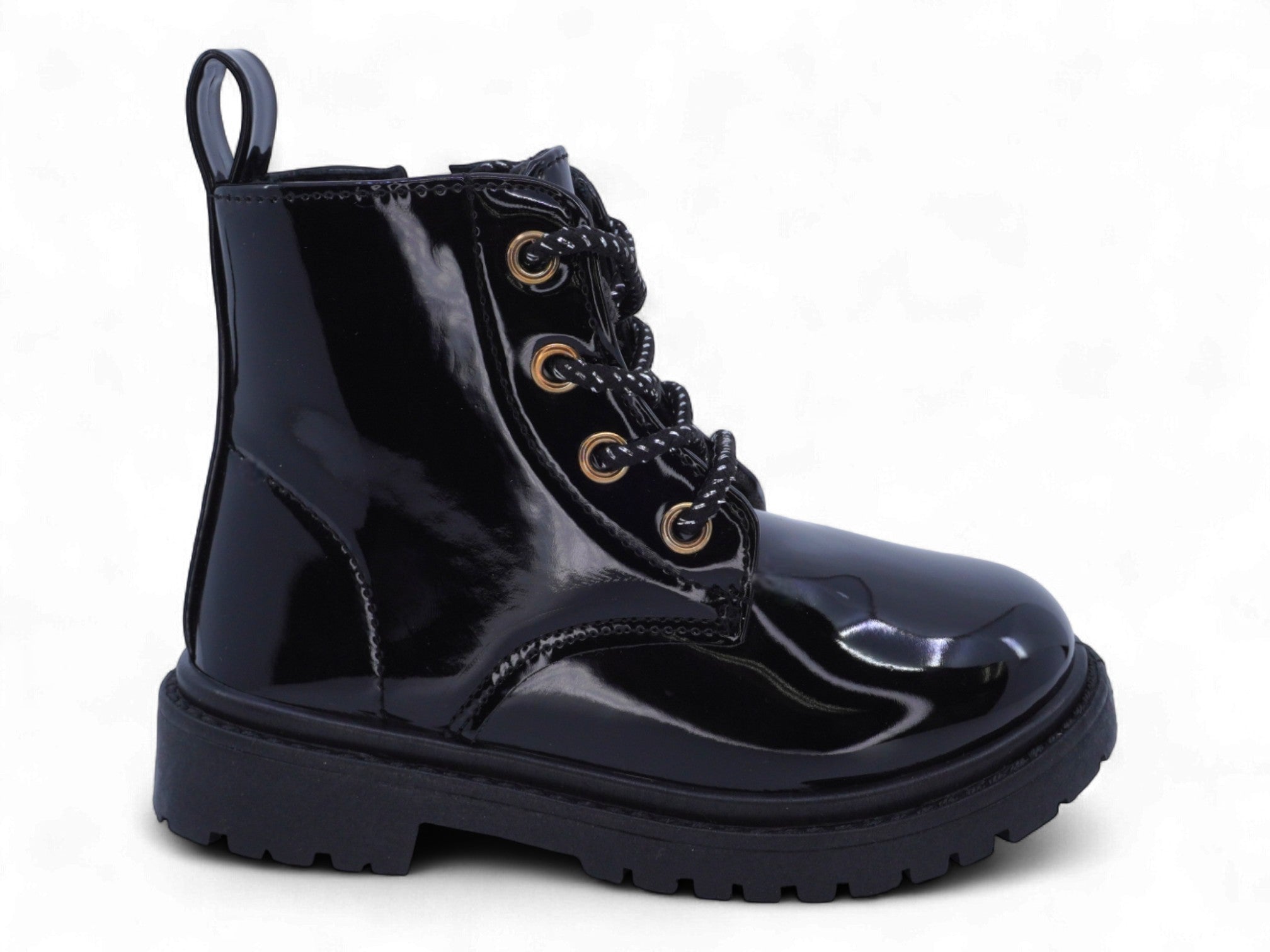 Toddler Black Patent Boots