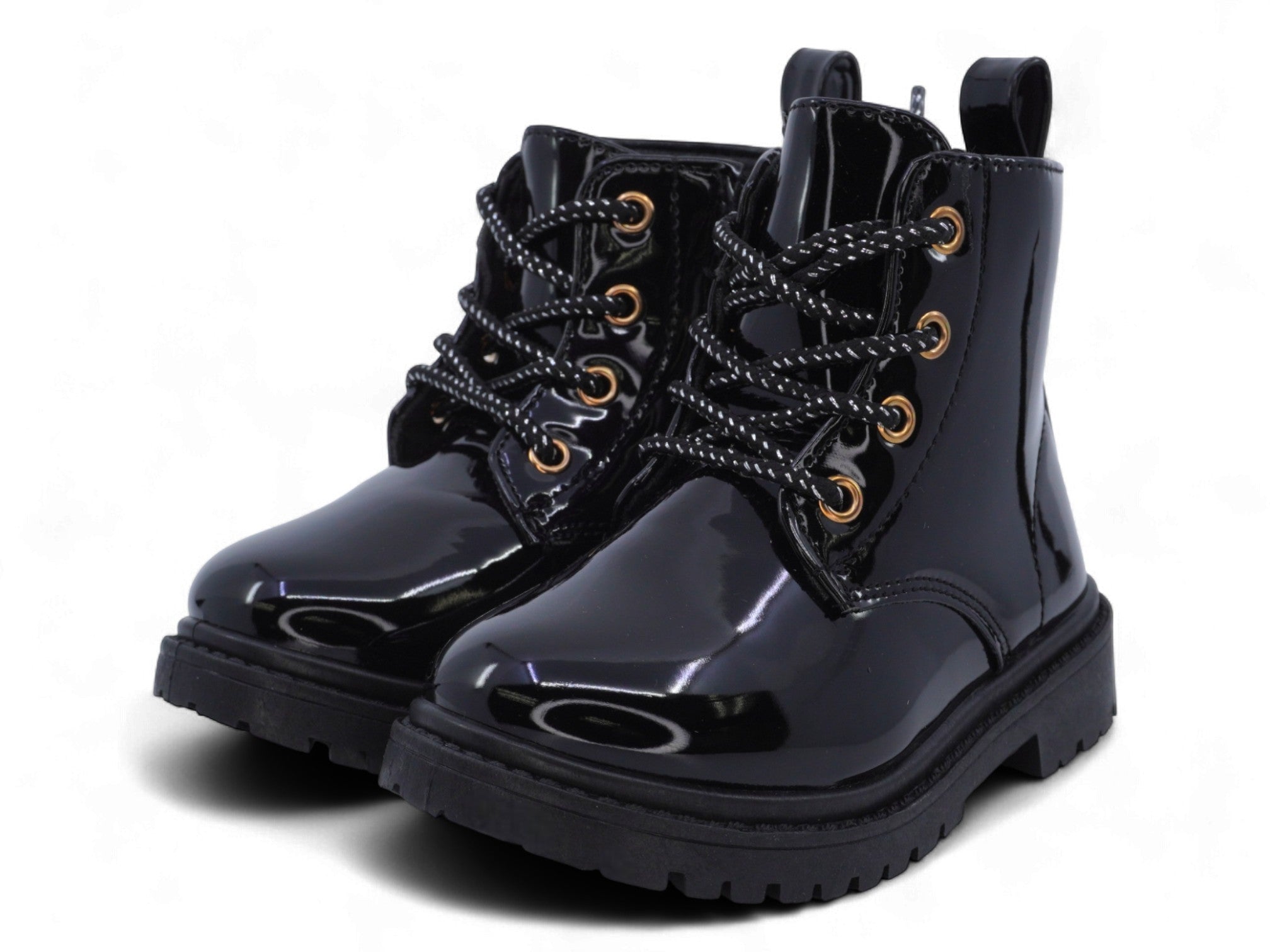 Toddler Black Patent Boots