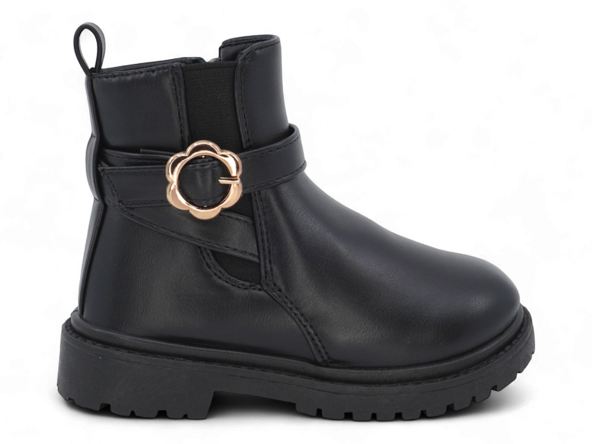 Toddler Black Flower Boot