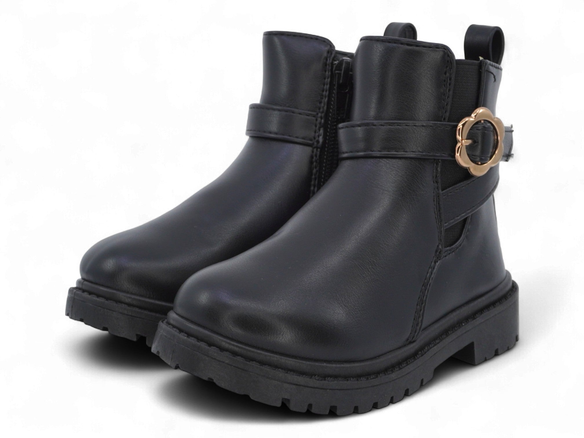 Toddler Black Flower Boot