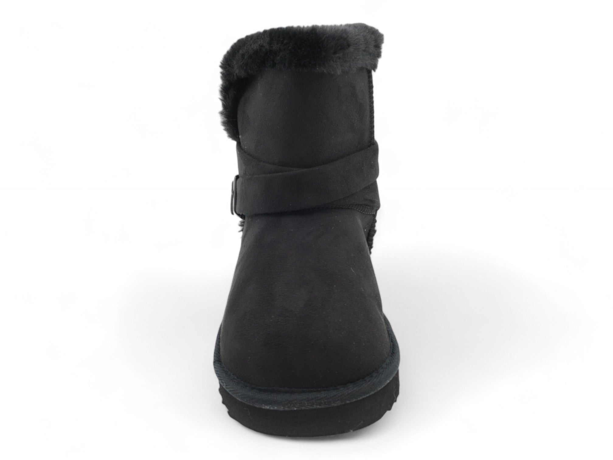 Girls Black Hue Fur Boot