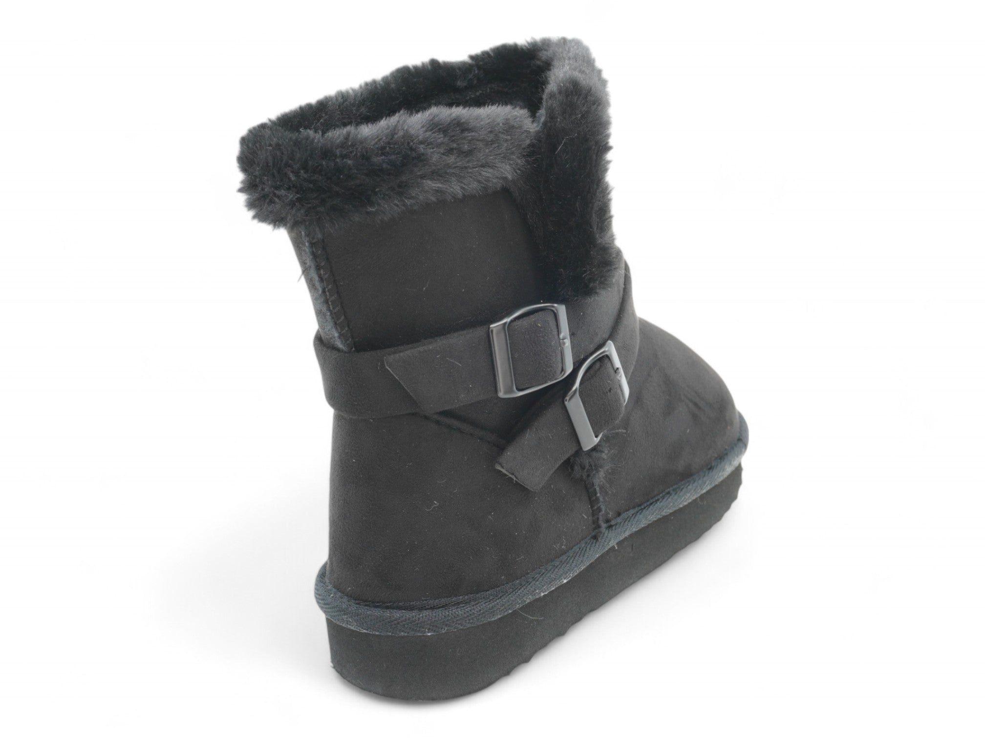 Girls Black Hue Fur Boot