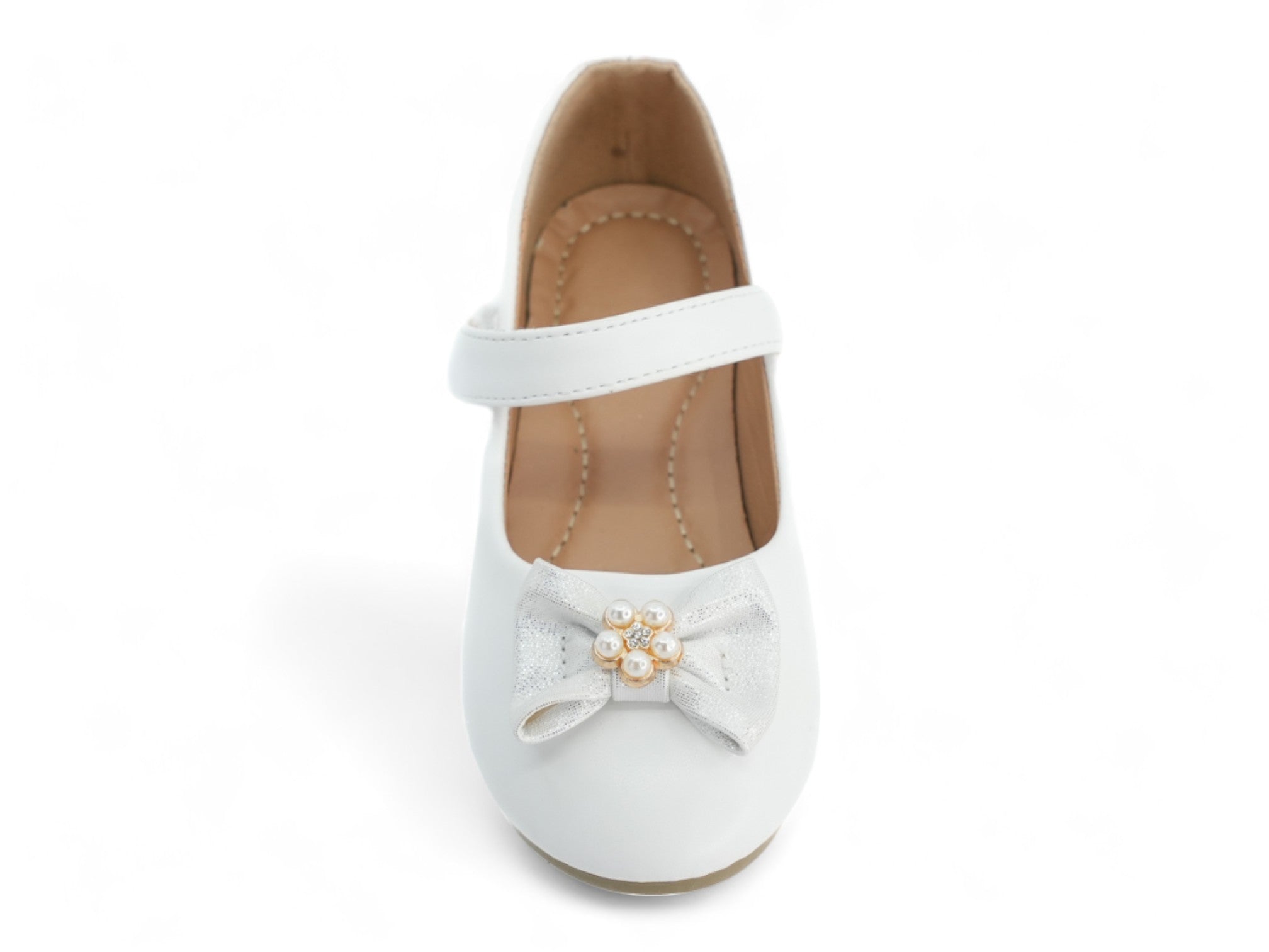 Girls' White Kourtney Flat