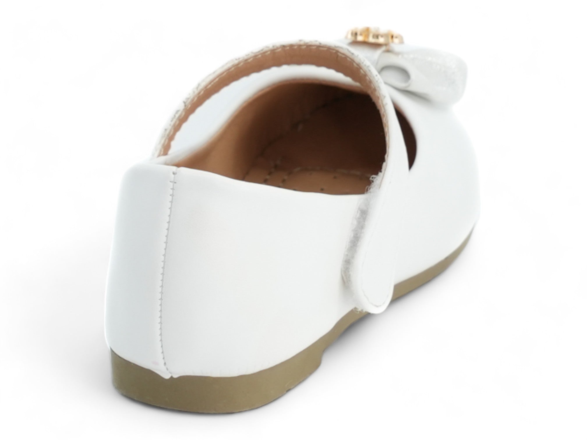 Girls' White Kourtney Flat