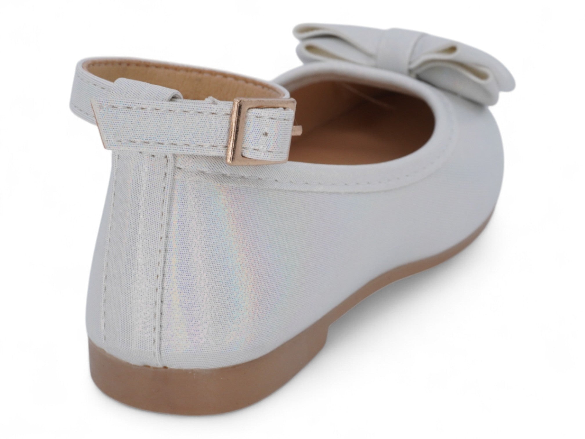 Toddler White Leire Flat