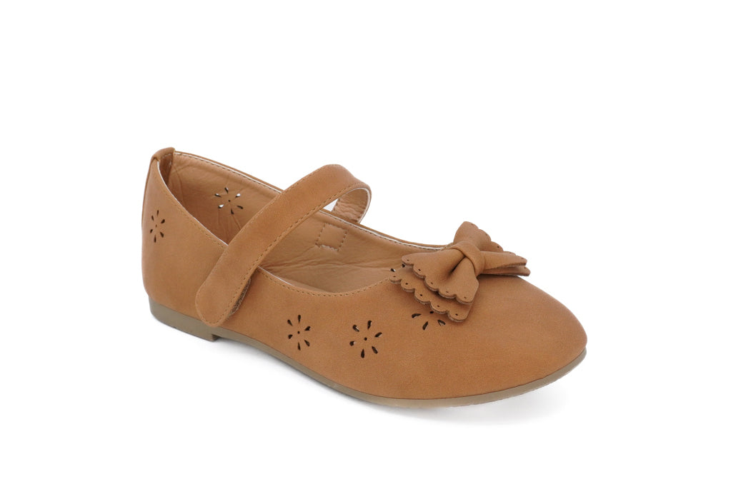Toddler Tan Amaya Bow Flat