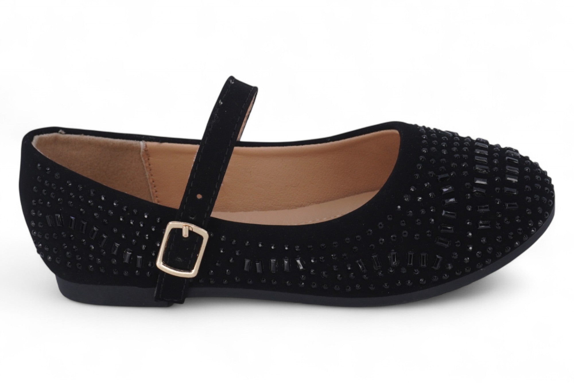 Toddler Black Alma Flat