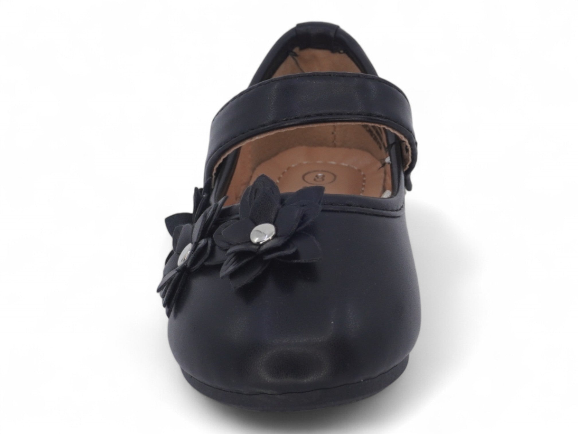 Toddler Black Arlet Flat