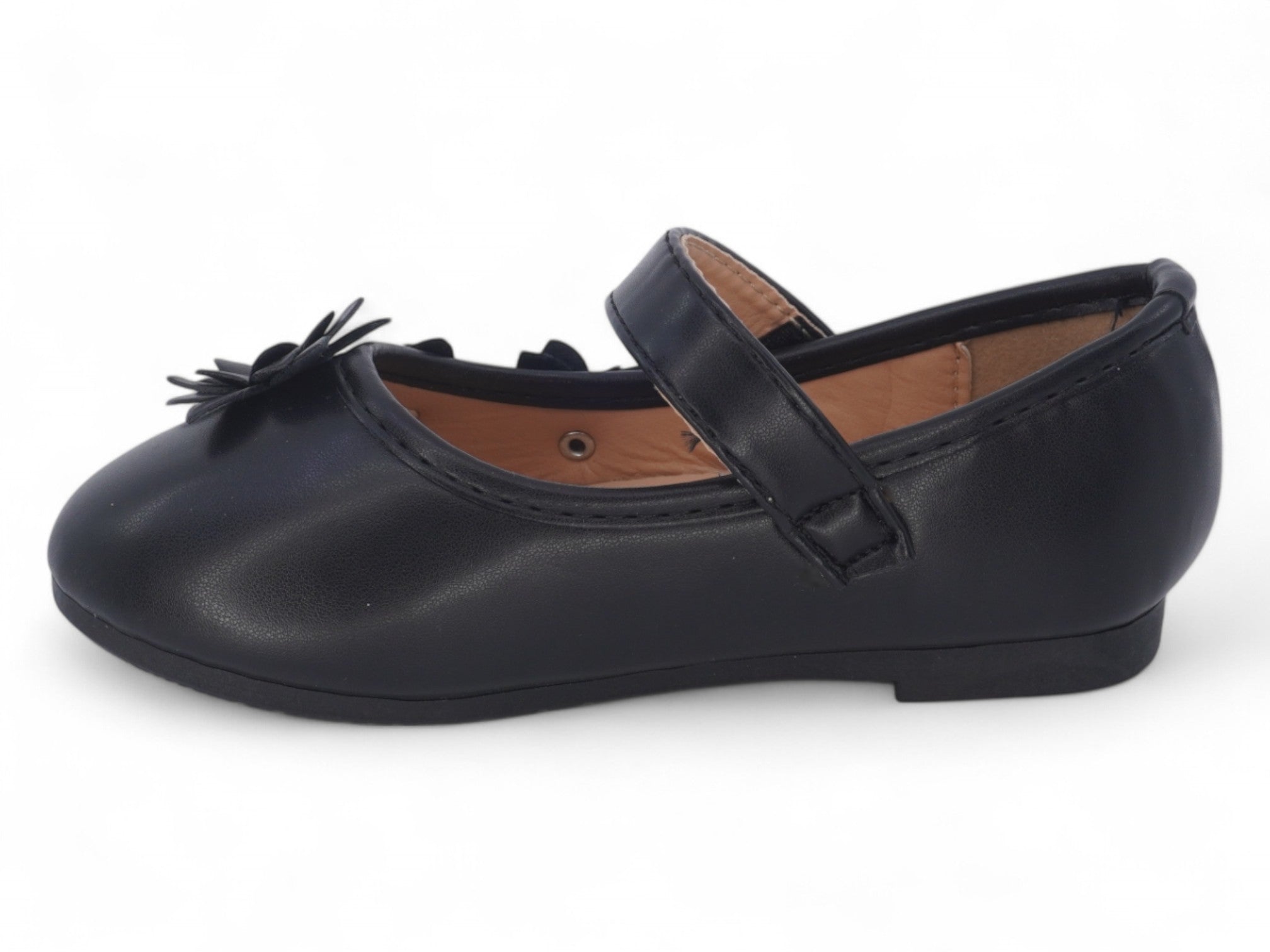 Toddler Black Arlet Flat