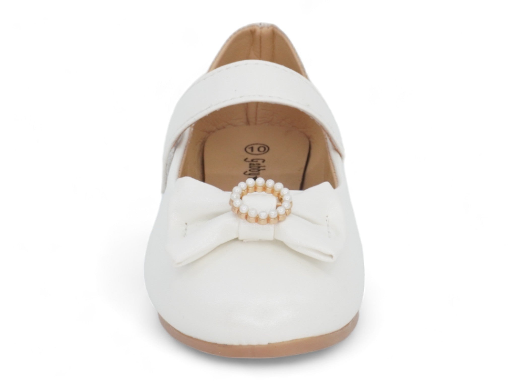 Toddler White Ilana Flat