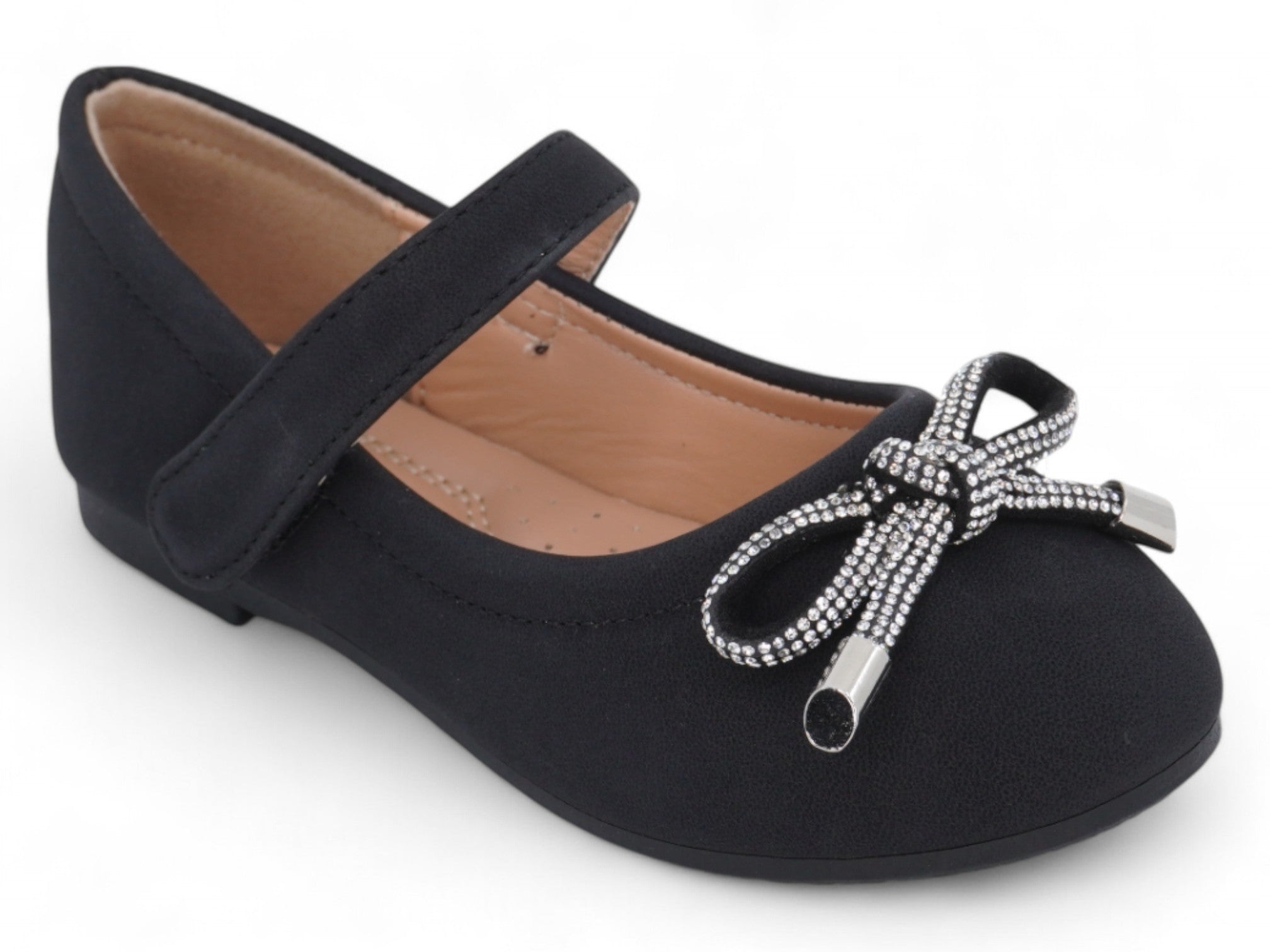 Toddler Black Kitty Flat