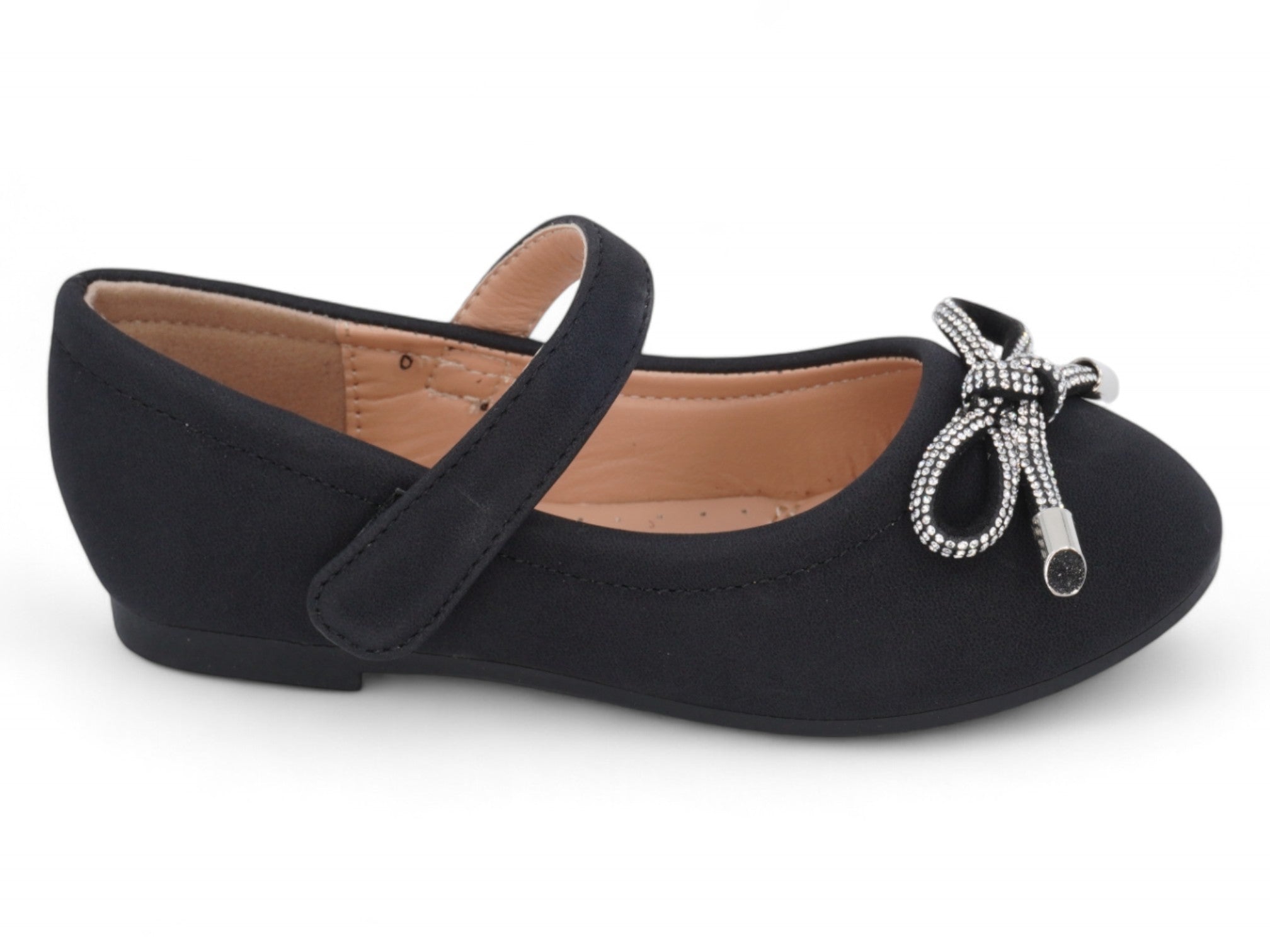 Toddler Black Kitty Flat