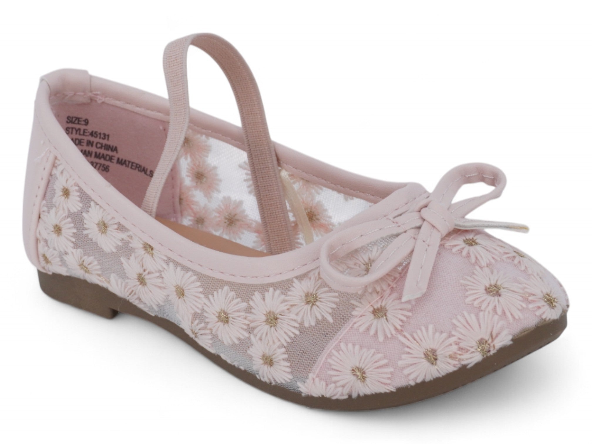 Toddler Pink Daisy Flat